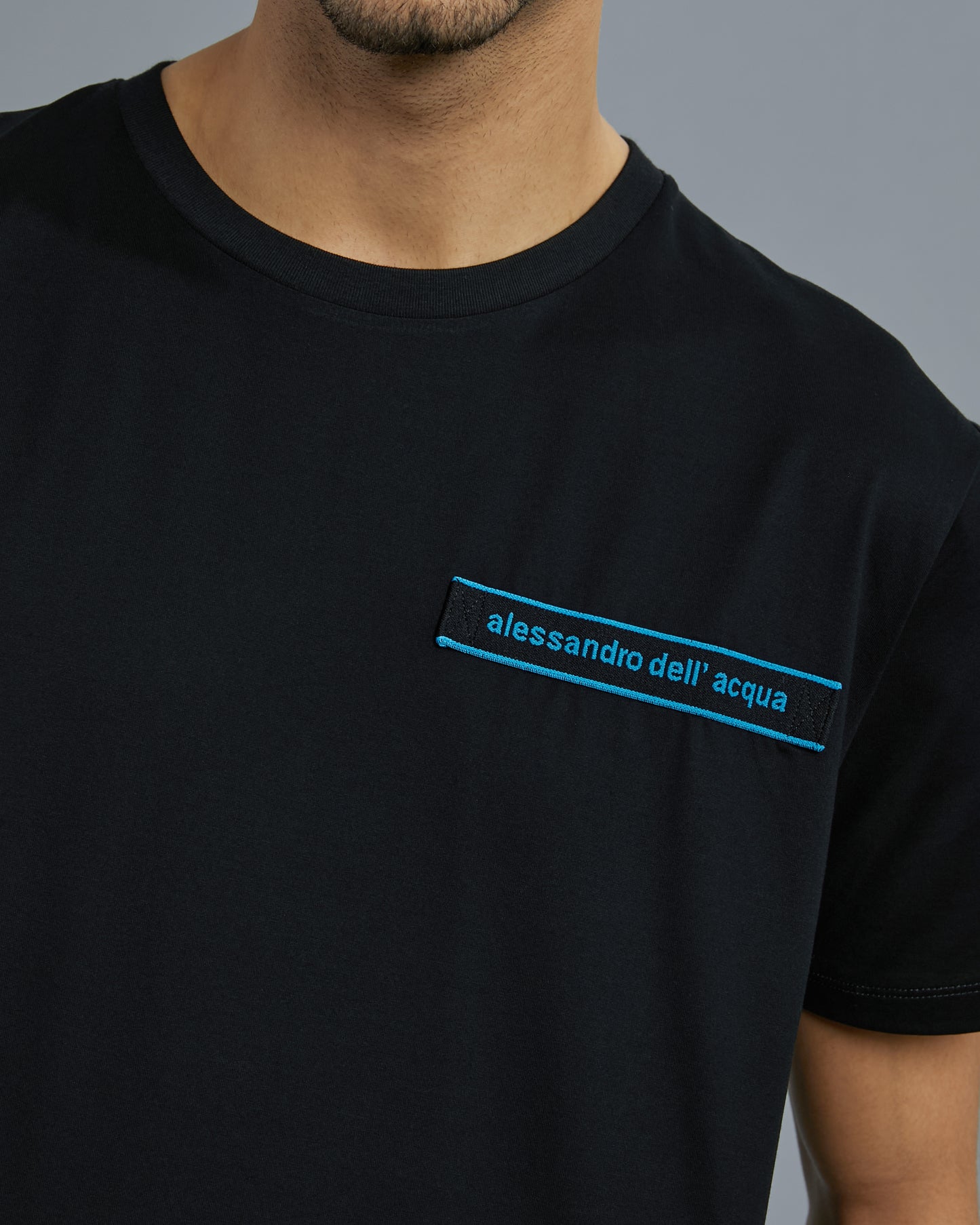 Contrasting Brand Tape T-Shirt
