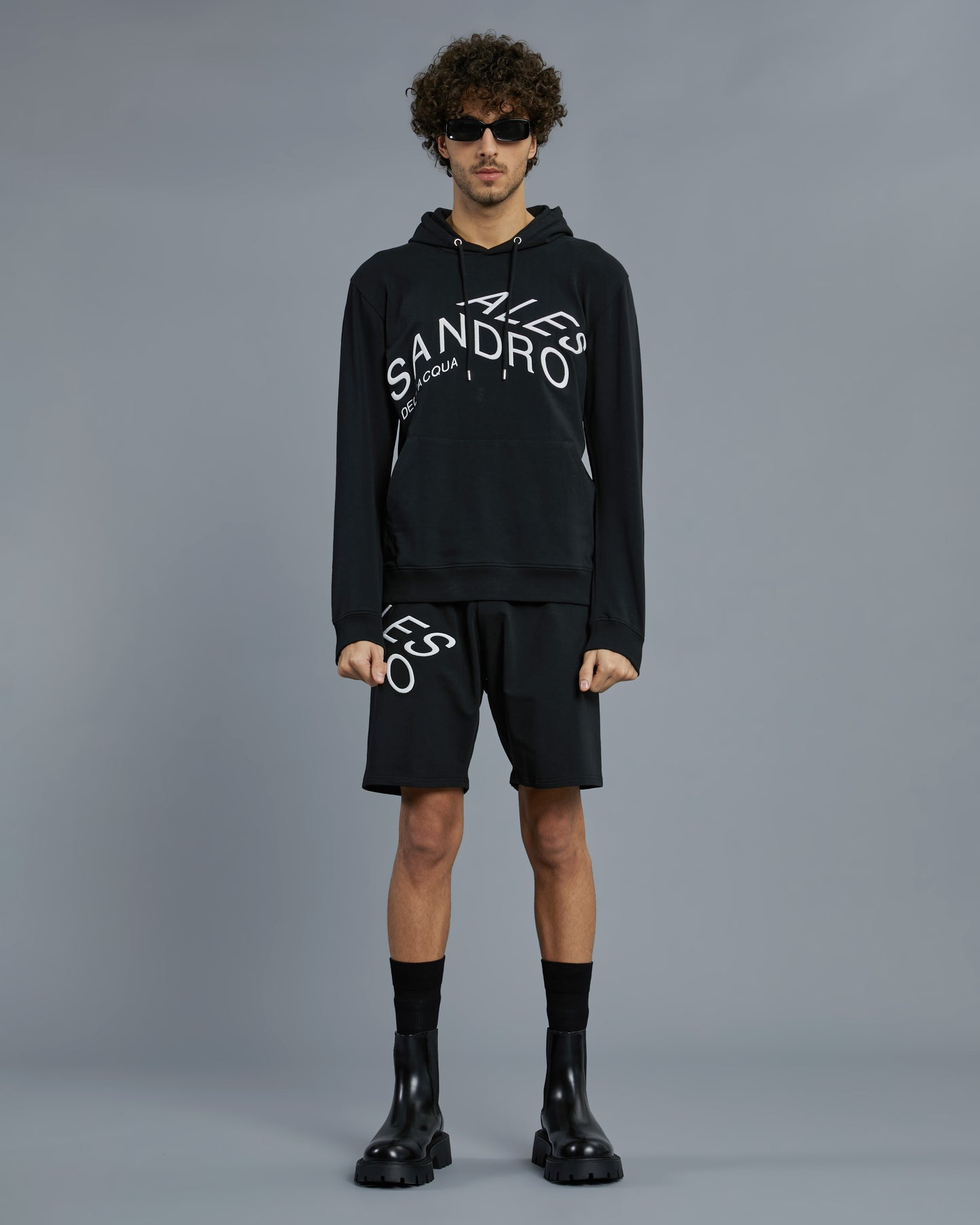 Brand Embroidered Hoodie Jacket