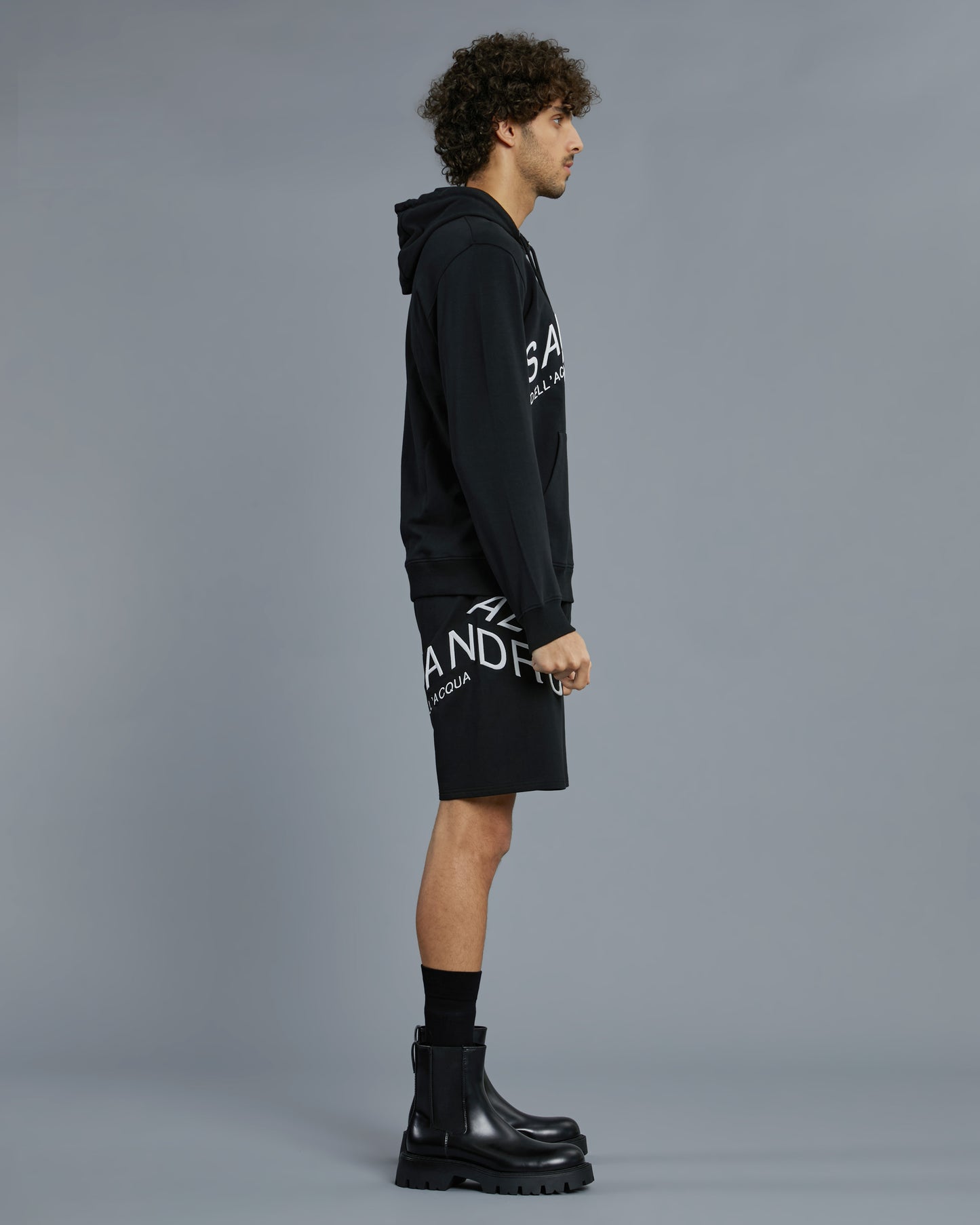 Brand Embroidered Hoodie Jacket
