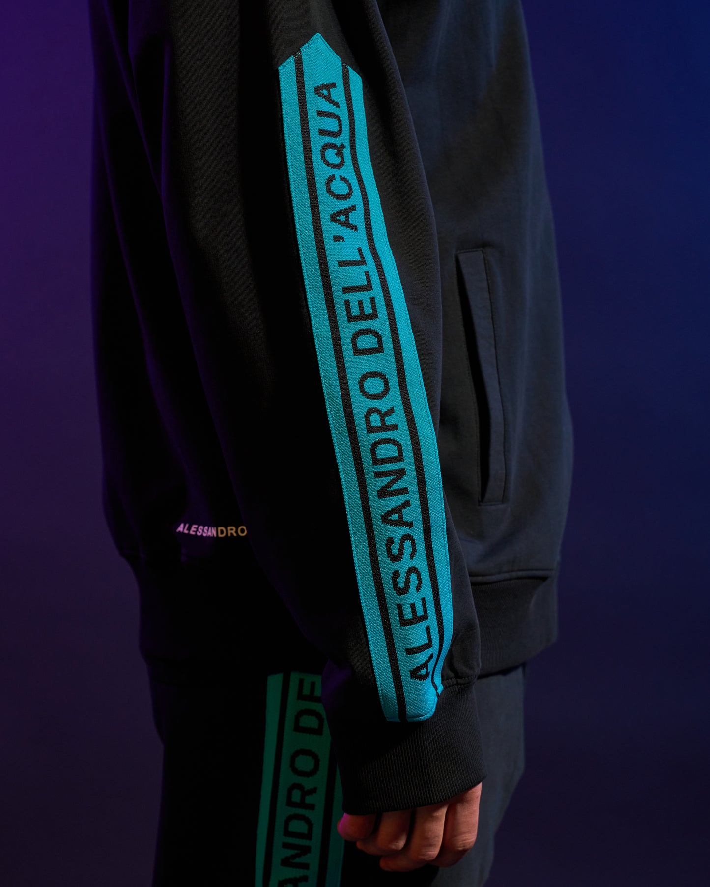Contrasting ADA Print Track Jacket