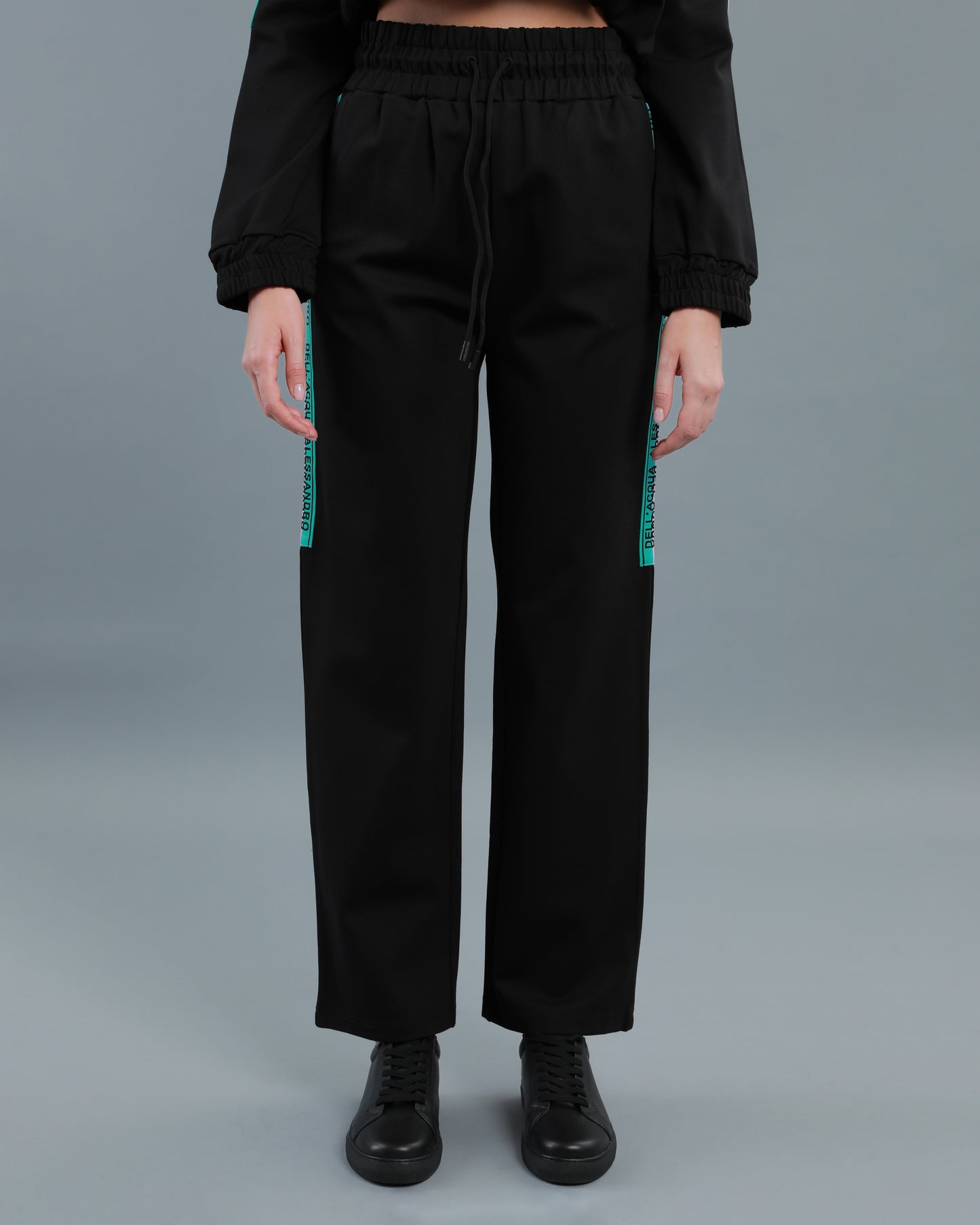 Bi-Color Logo Tape Tracksuit Set