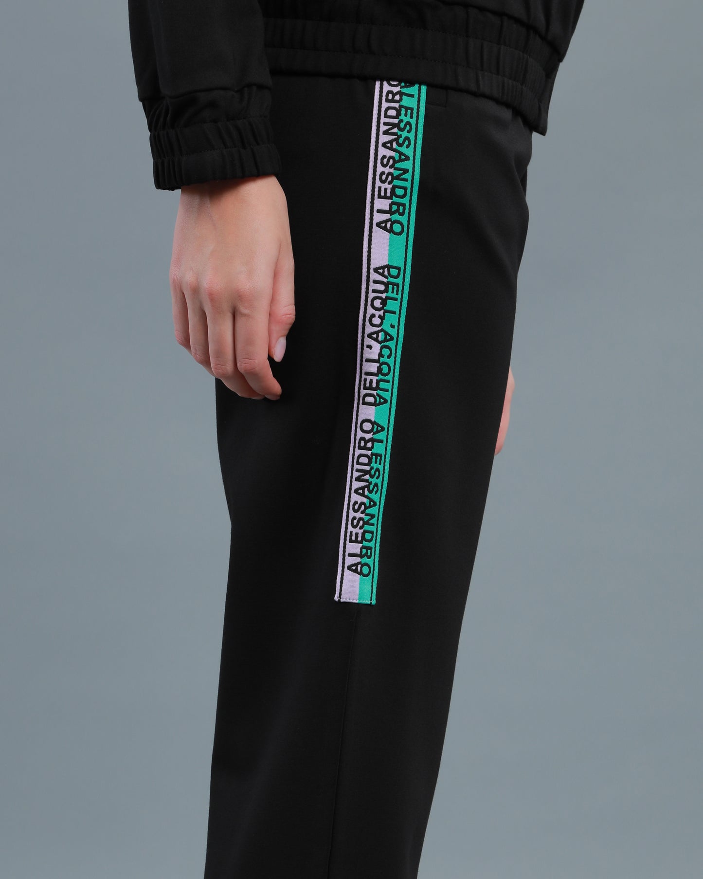 Bi-Color Logo Tape Tracksuit Set