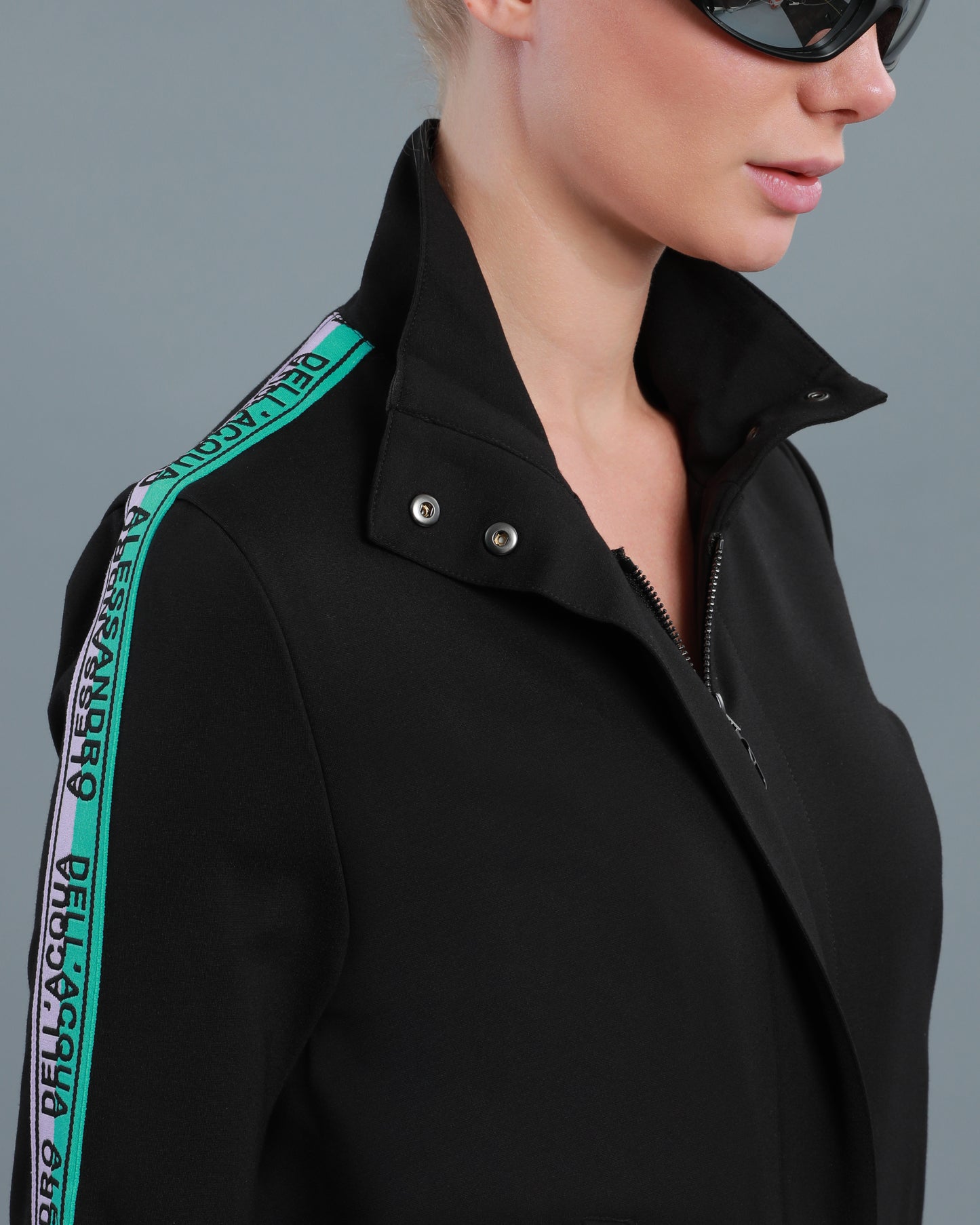 Bi-Color Logo Tape Tracksuit Set