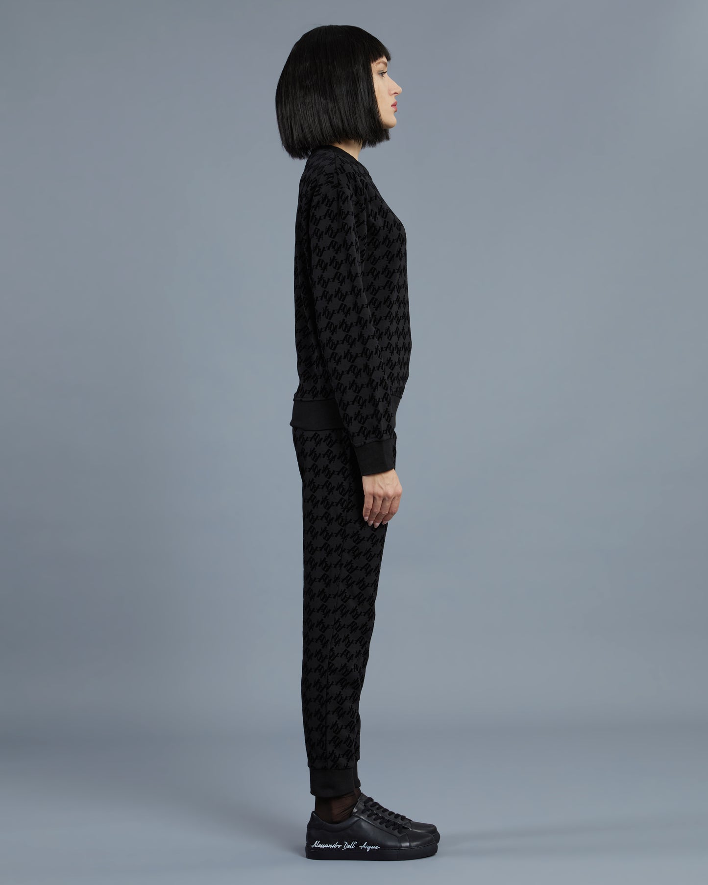 Flock Script Patterned Tracksuit Set