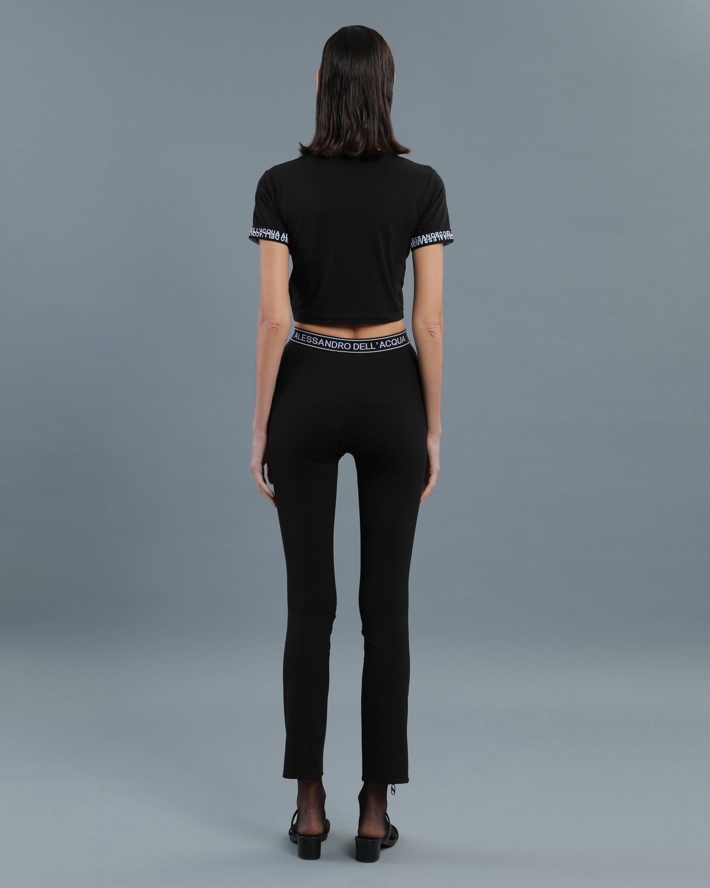 Logo Band Zipped Leggings