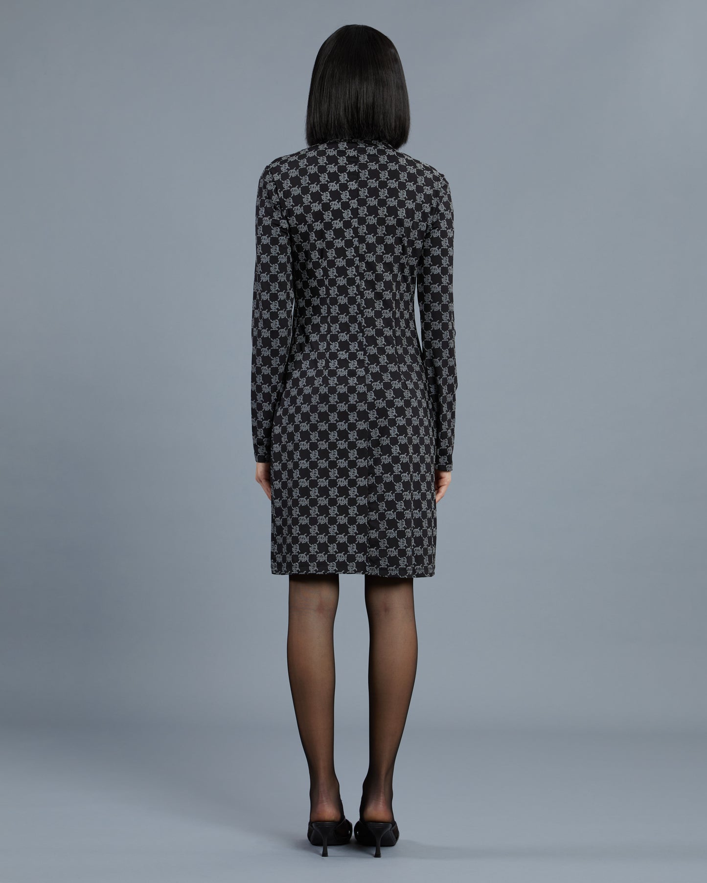 ADA Patterned Long Sleeve Dress