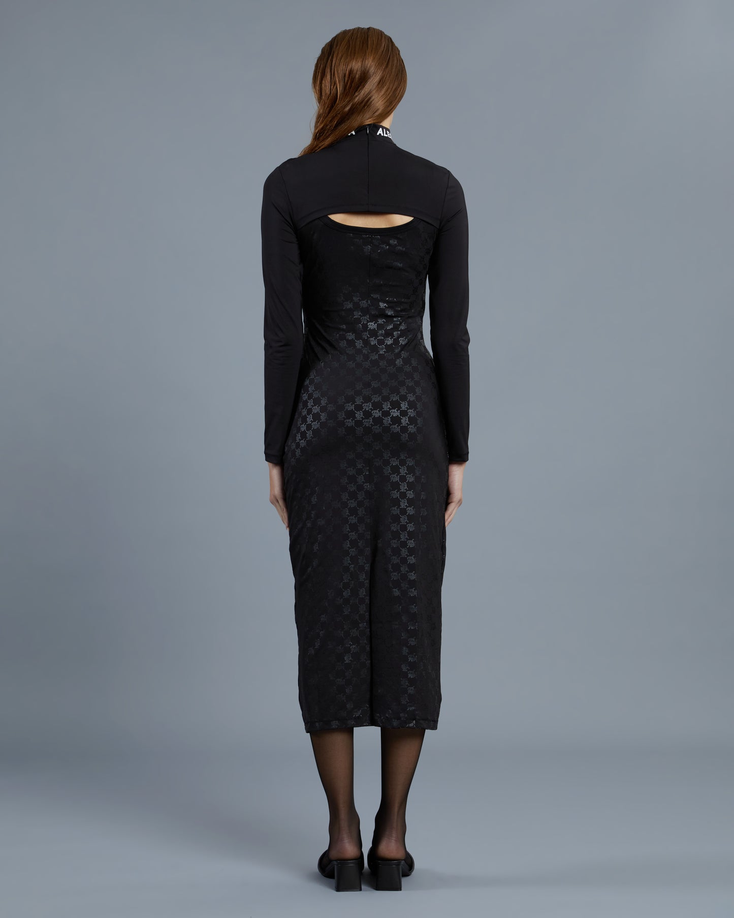 Illusion Effect Midi Dress