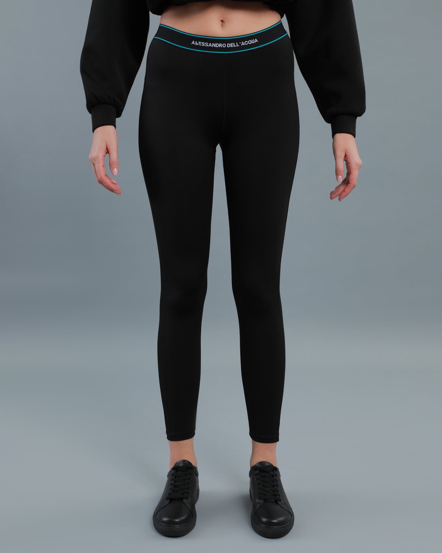 Contrast Logo Band Leggings