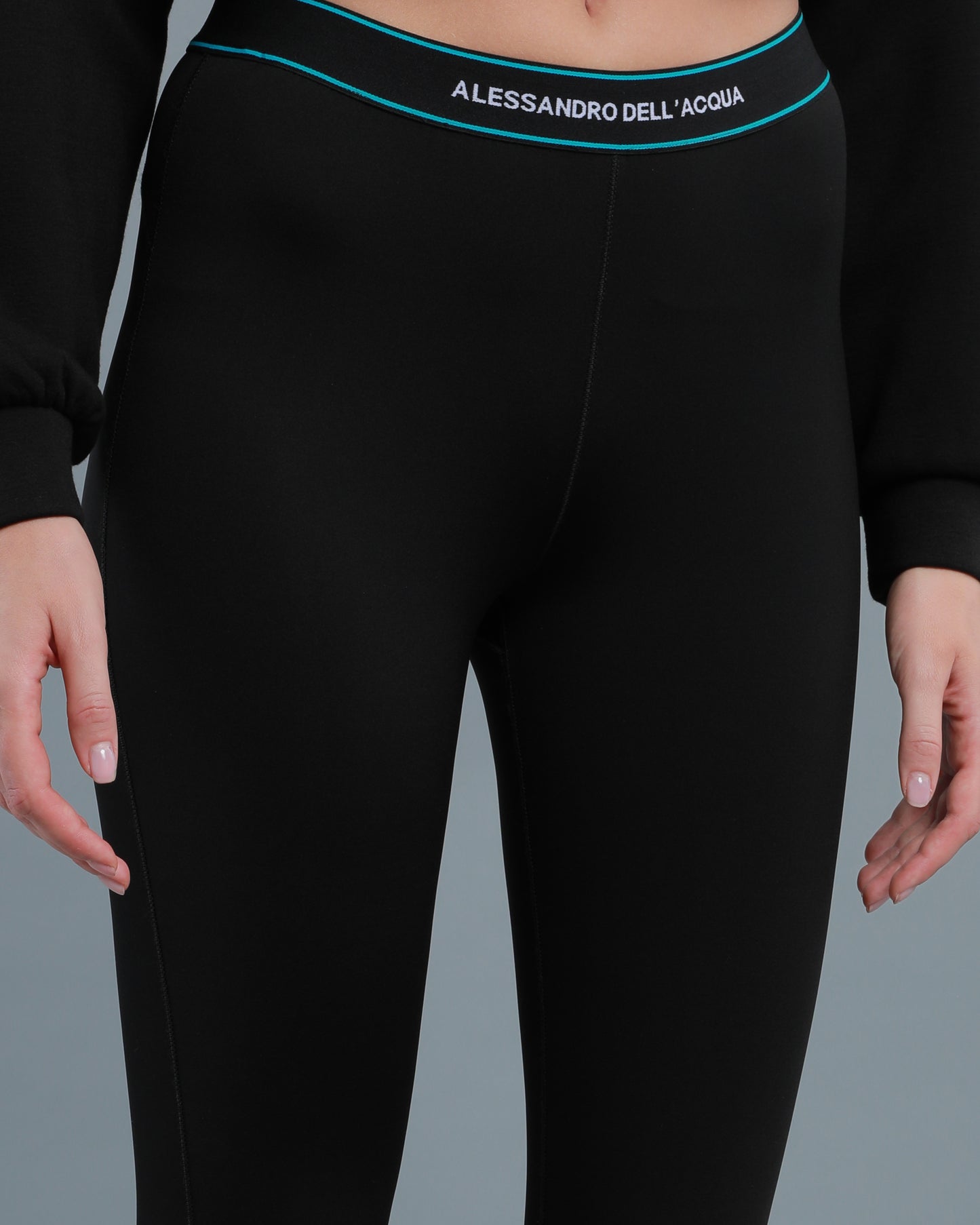 Contrast Logo Band Leggings