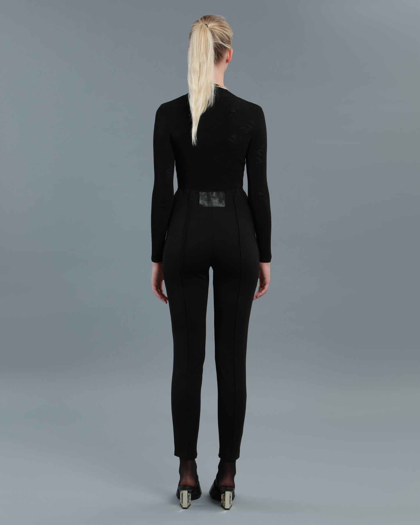 Logo Patch Panelled Leggings