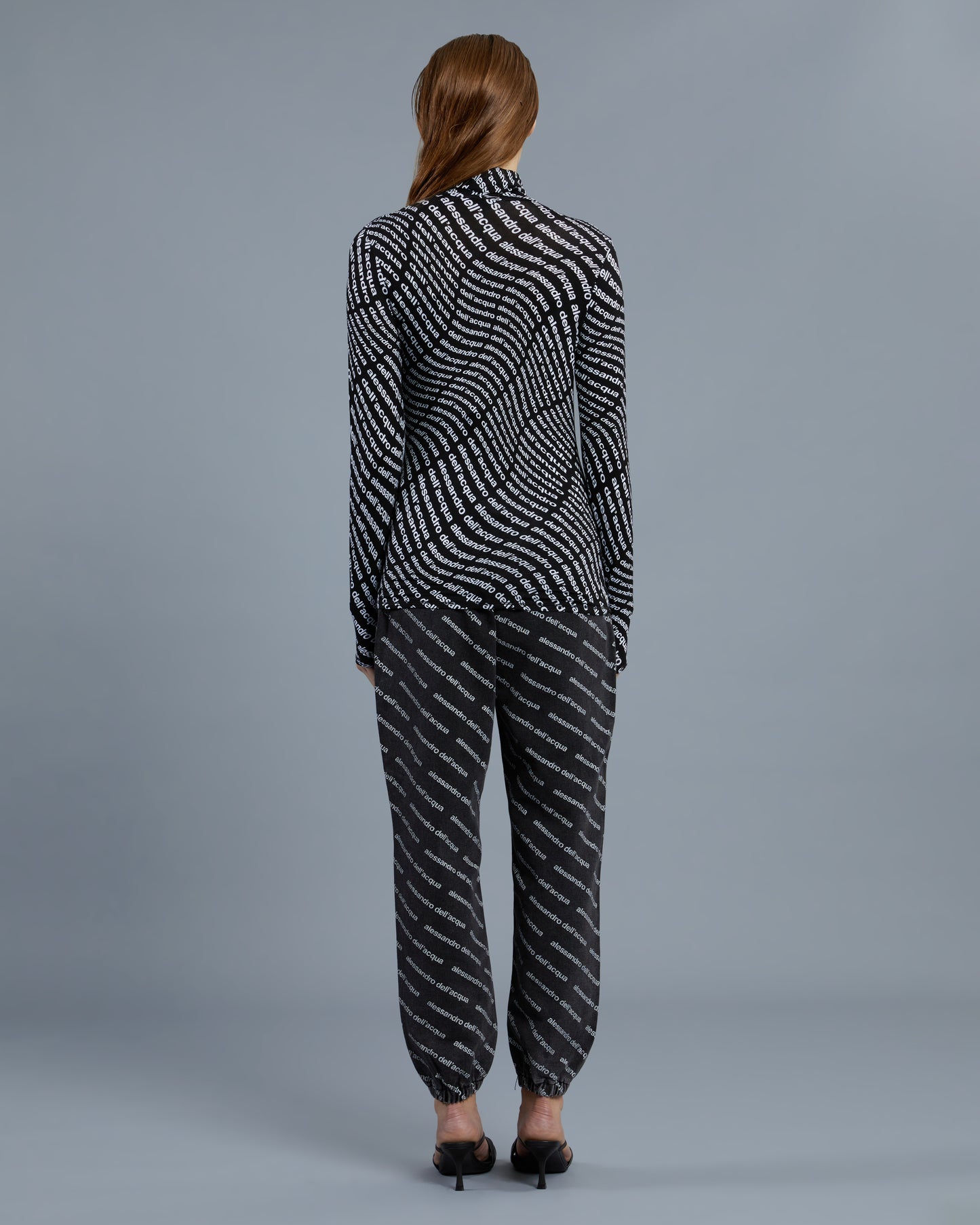 All-Over Brand Print Top