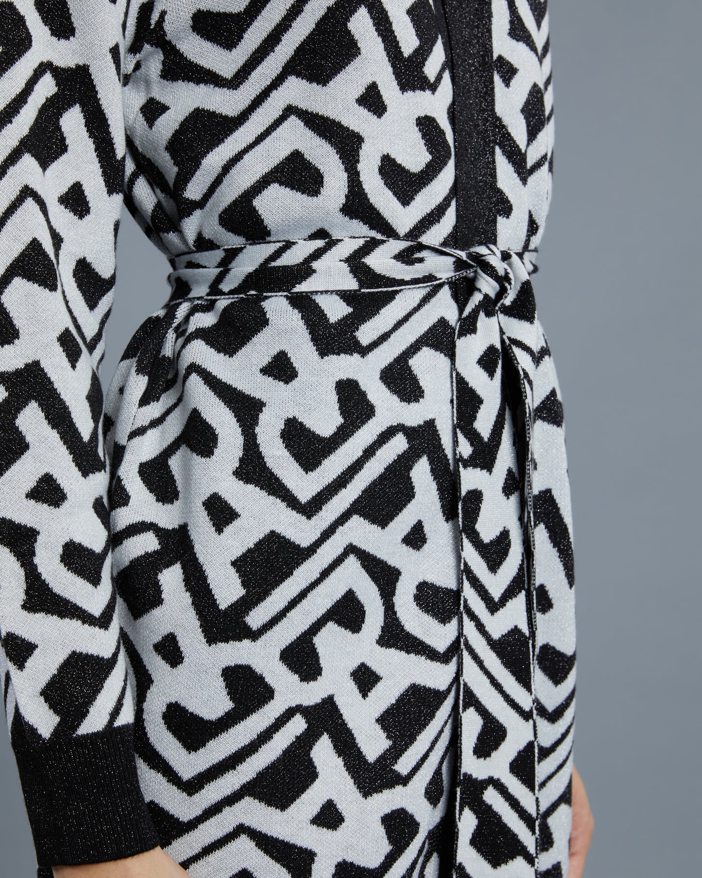 Metallic Patterned Cardigan