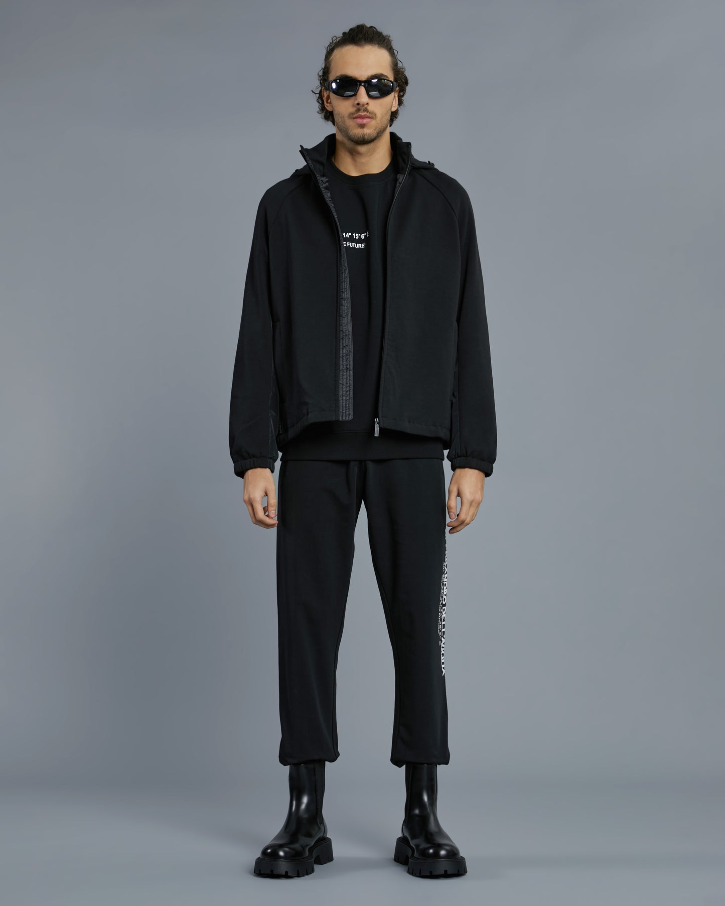Detachable Hood Track Jacket