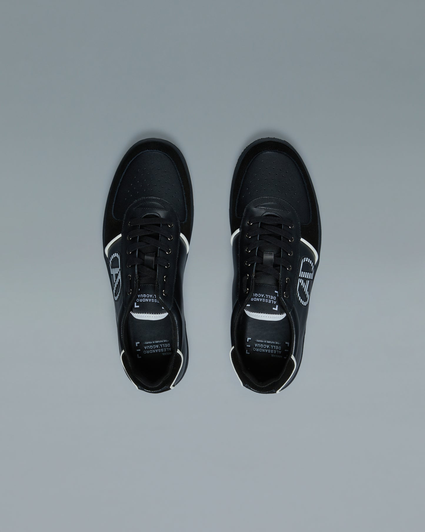 Suede Paneled Sneakers