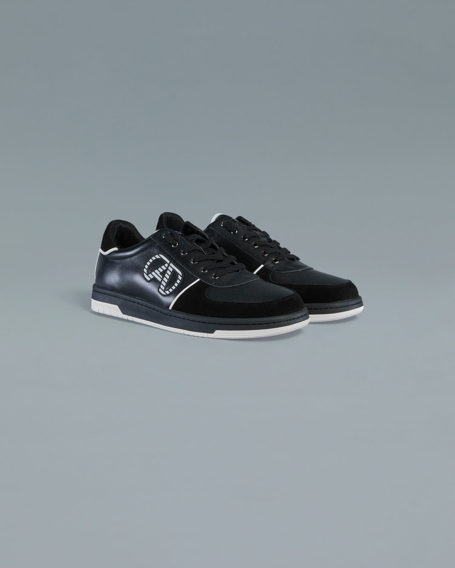 Suede Paneled Sneakers