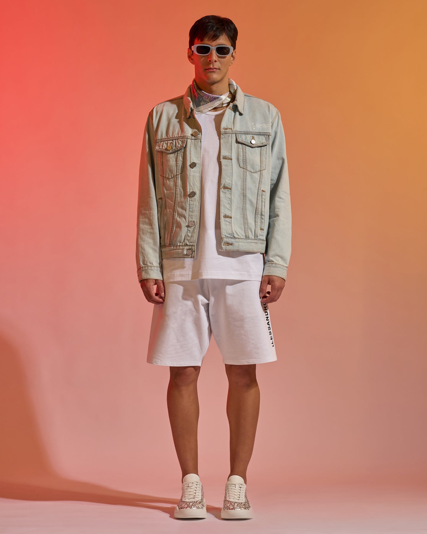 ADA Logo Light Washed Denim Jacket
