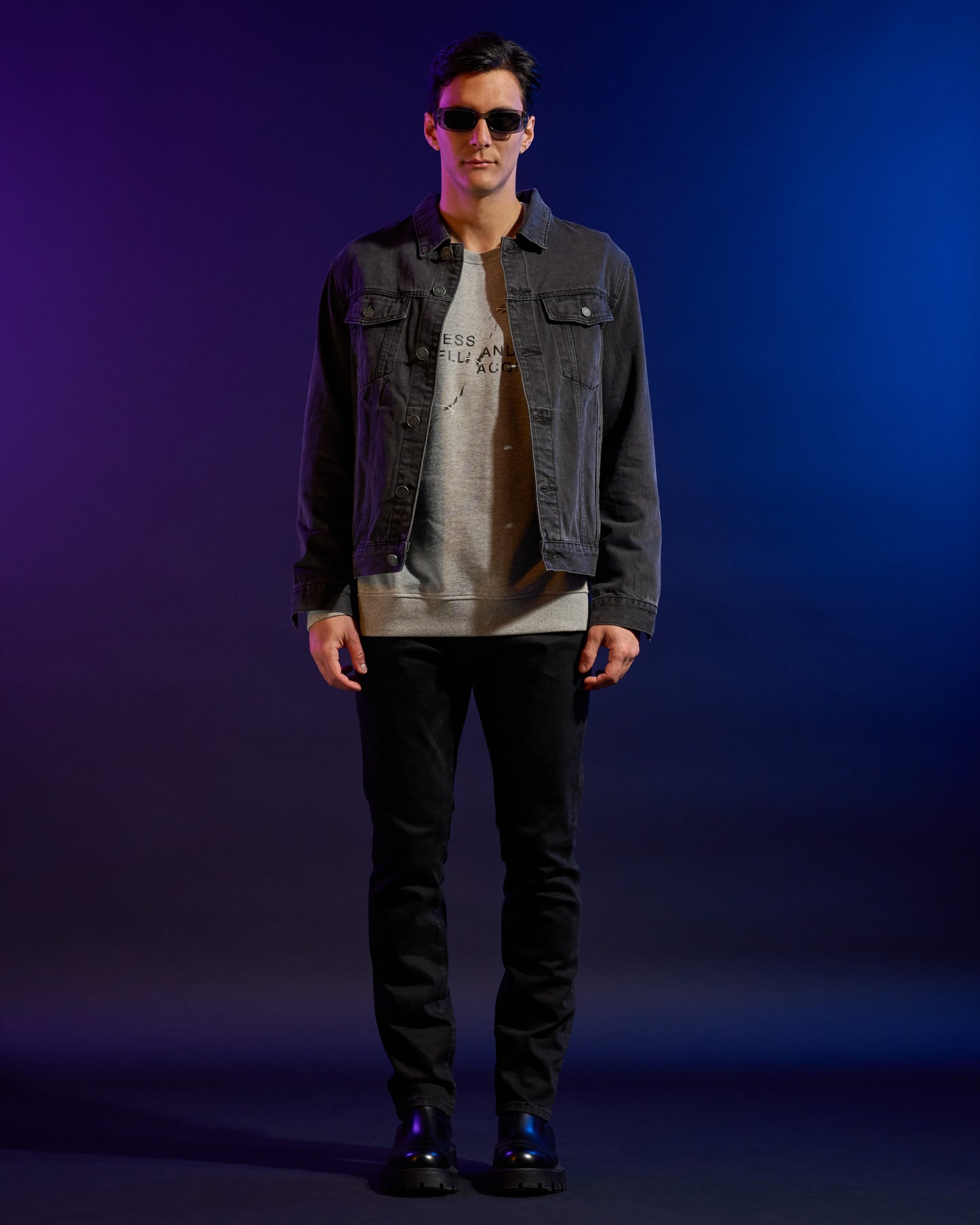 ADA Logo Subtle Washed Denim Jacket