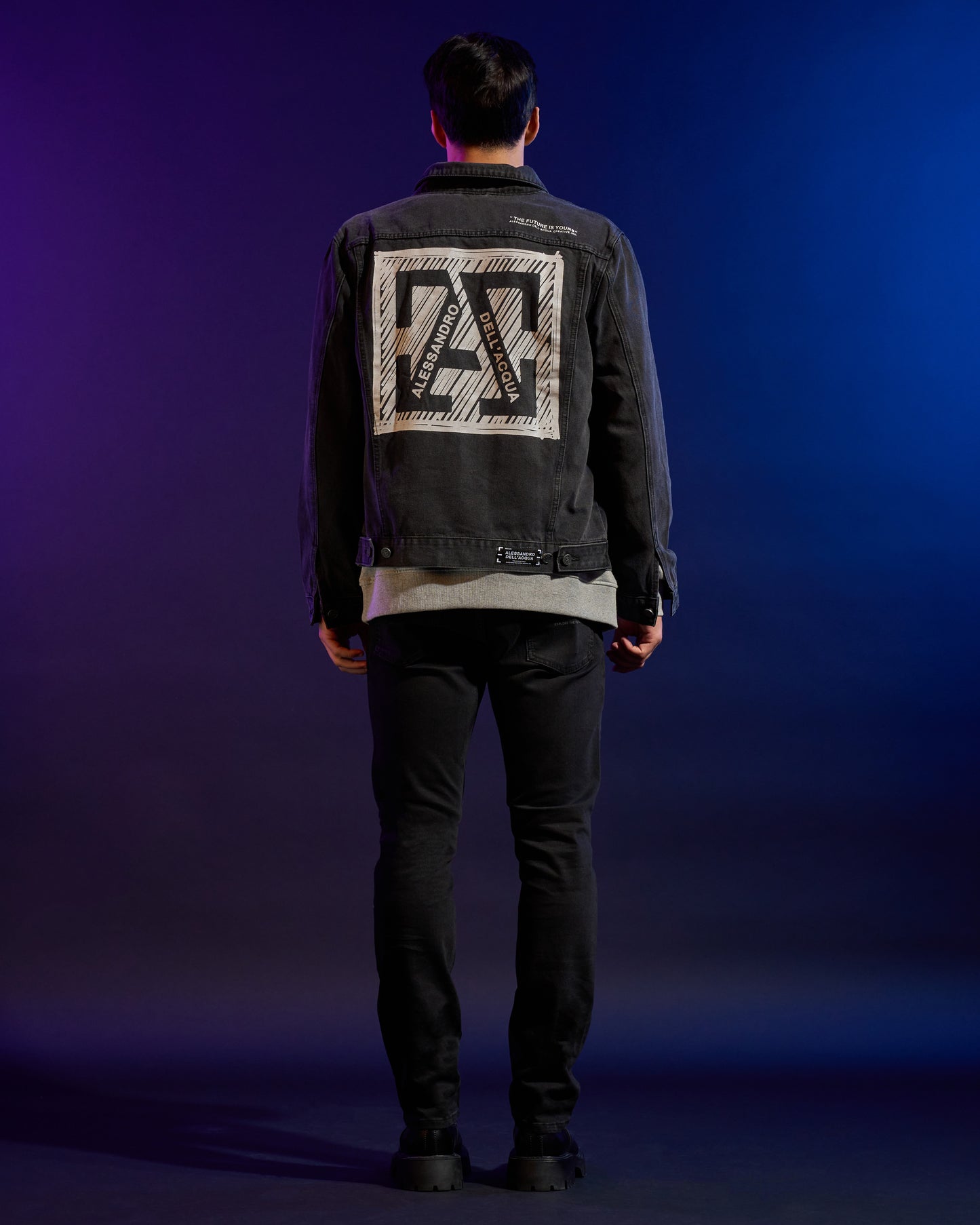 ADA Logo Subtle Washed Denim Jacket