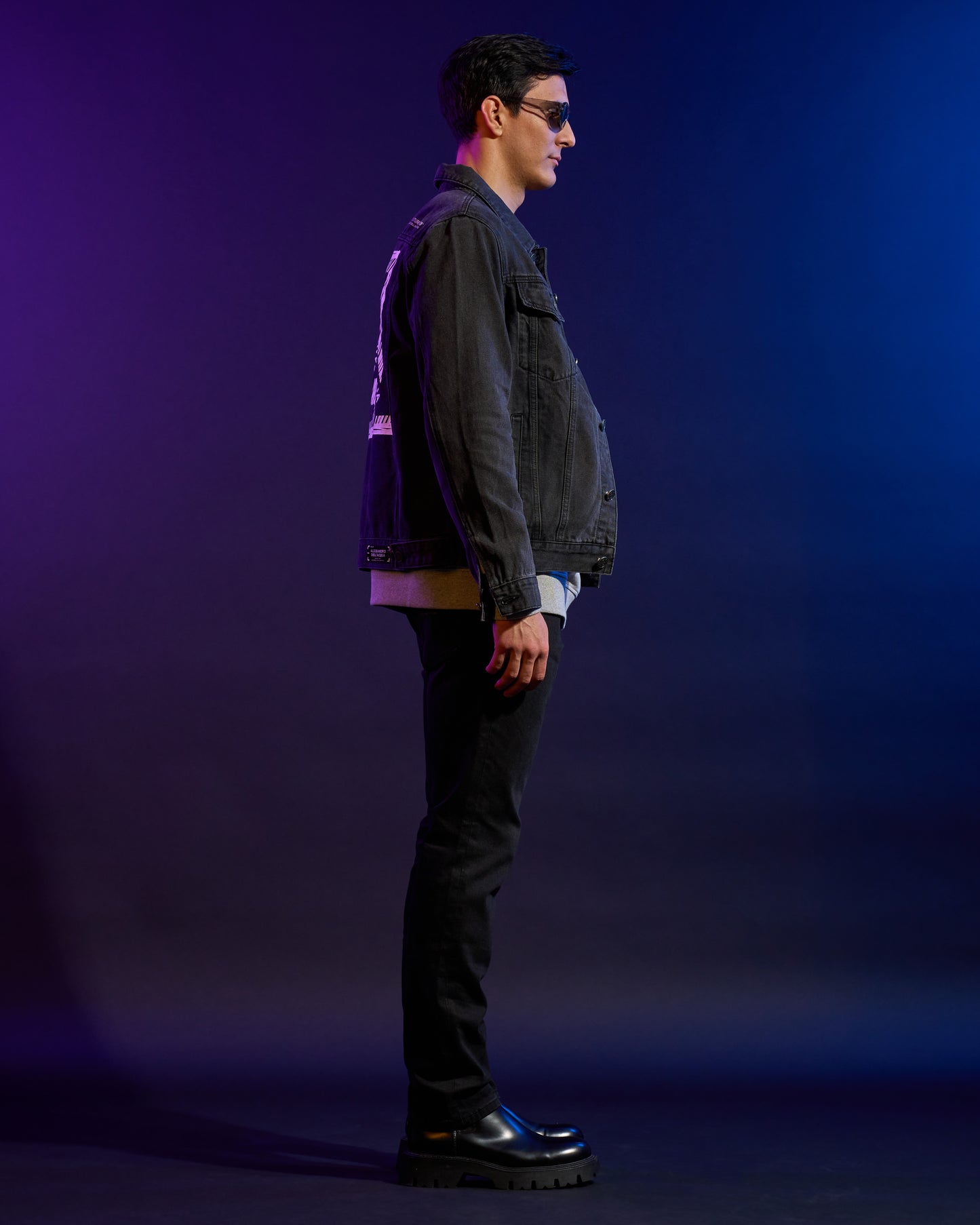 ADA Logo Subtle Washed Denim Jacket
