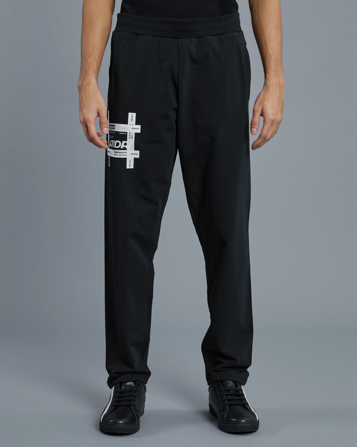 Typographical ADA Print Track Pants