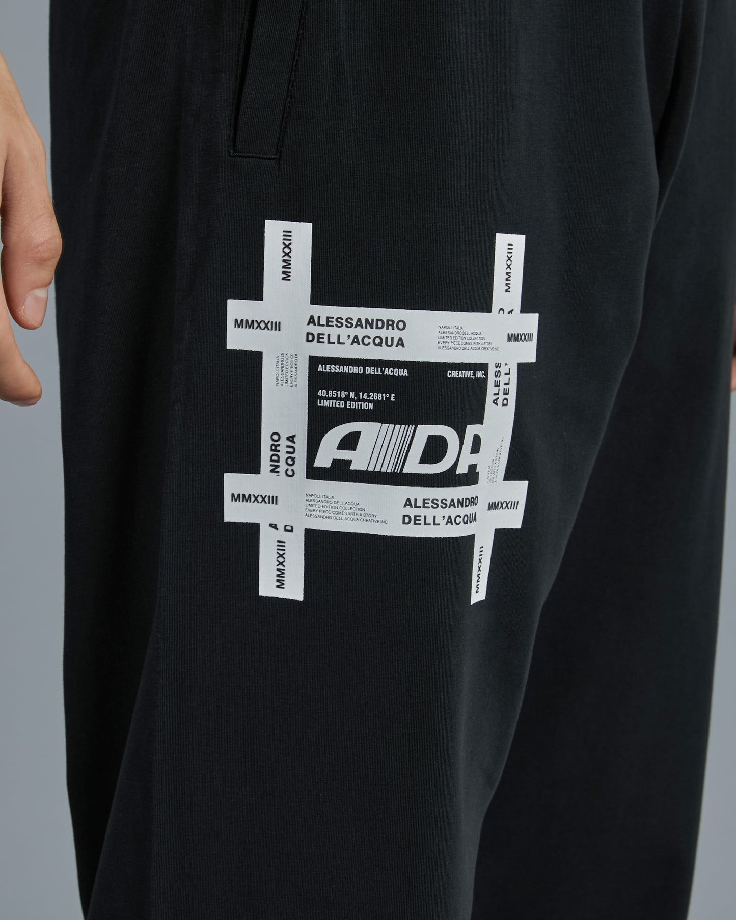 Typographical ADA Print Track Pants