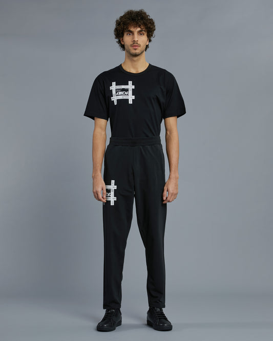 Typographical ADA Print Track Pants