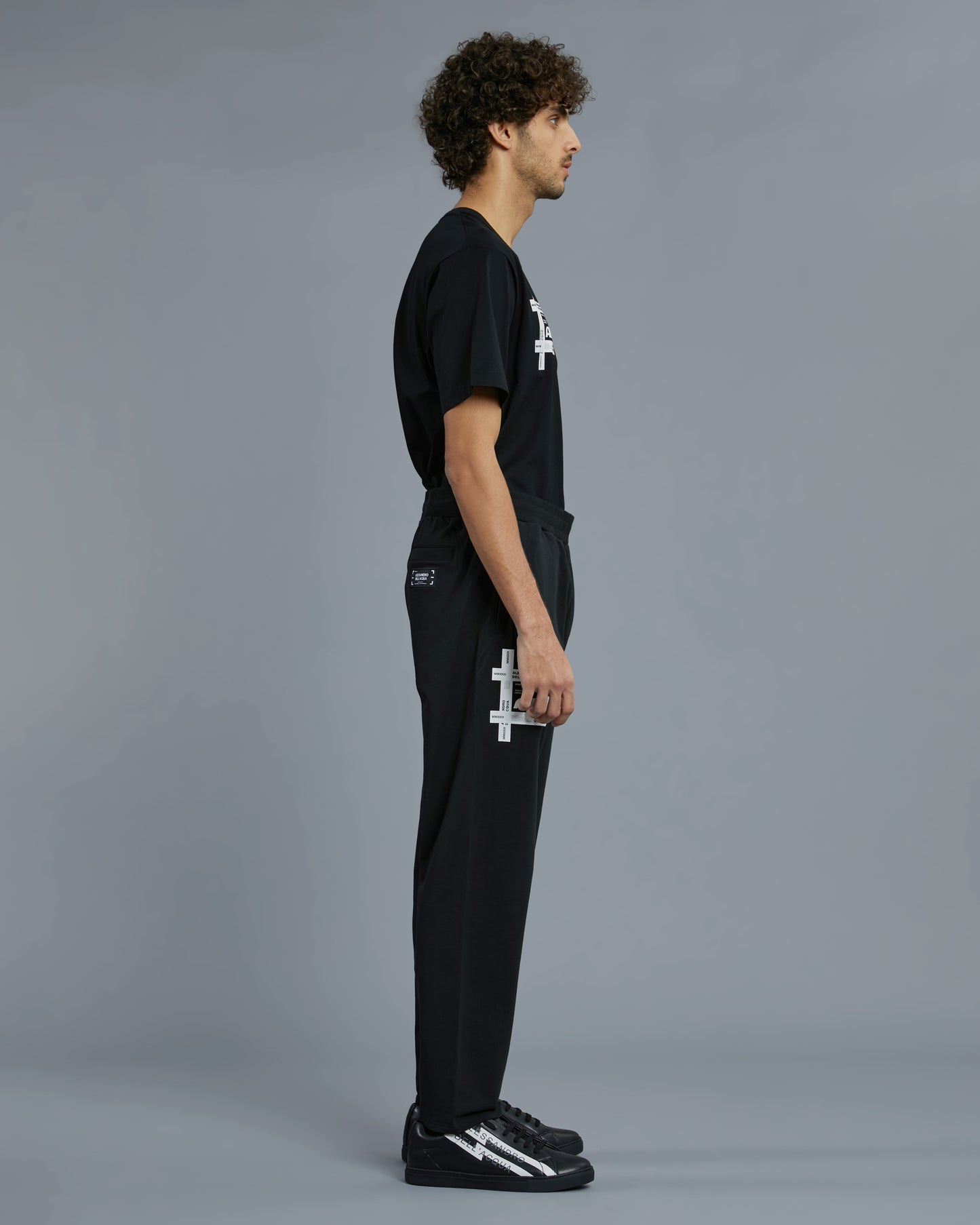 Typographical ADA Print Track Pants