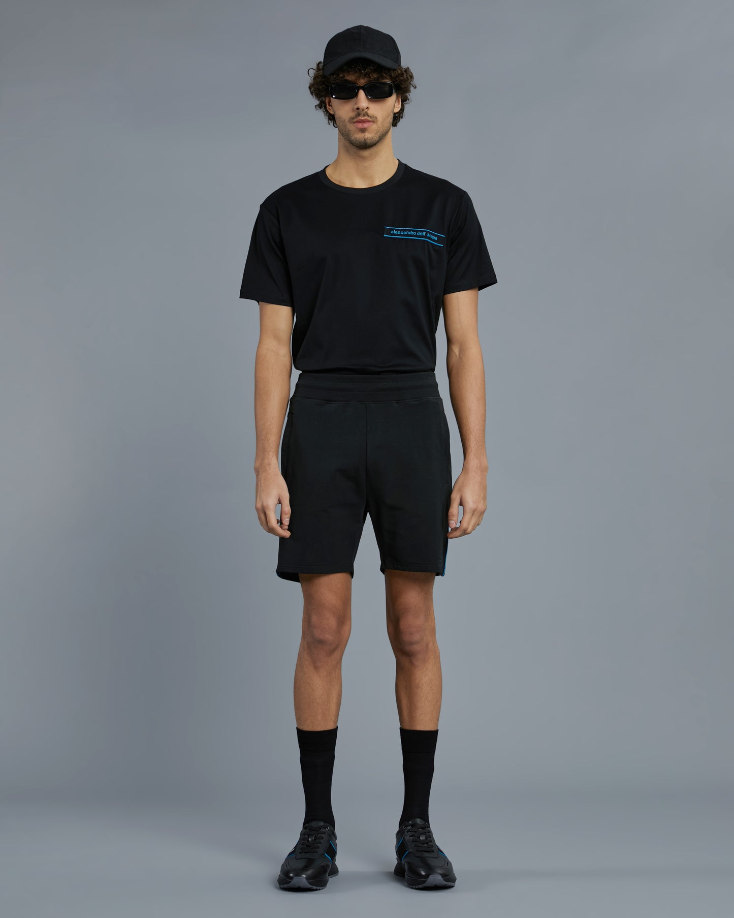 Contrasting Brand Tape Track Shorts