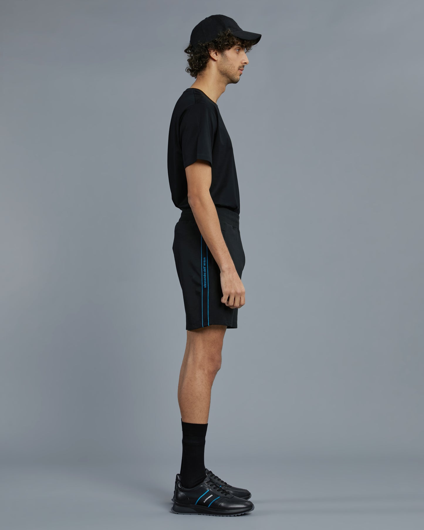 Contrasting Brand Tape Track Shorts