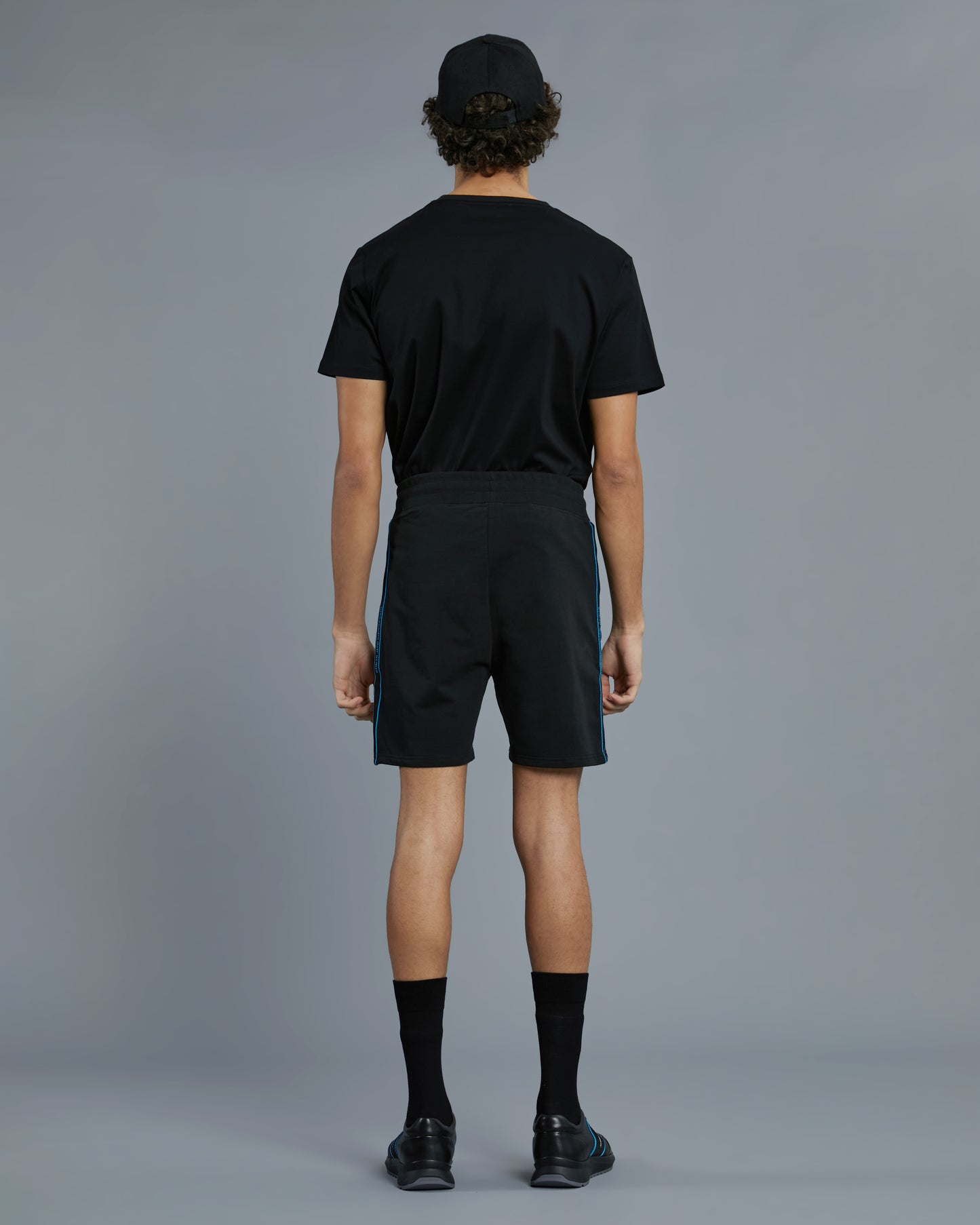 Contrasting Brand Tape Track Shorts
