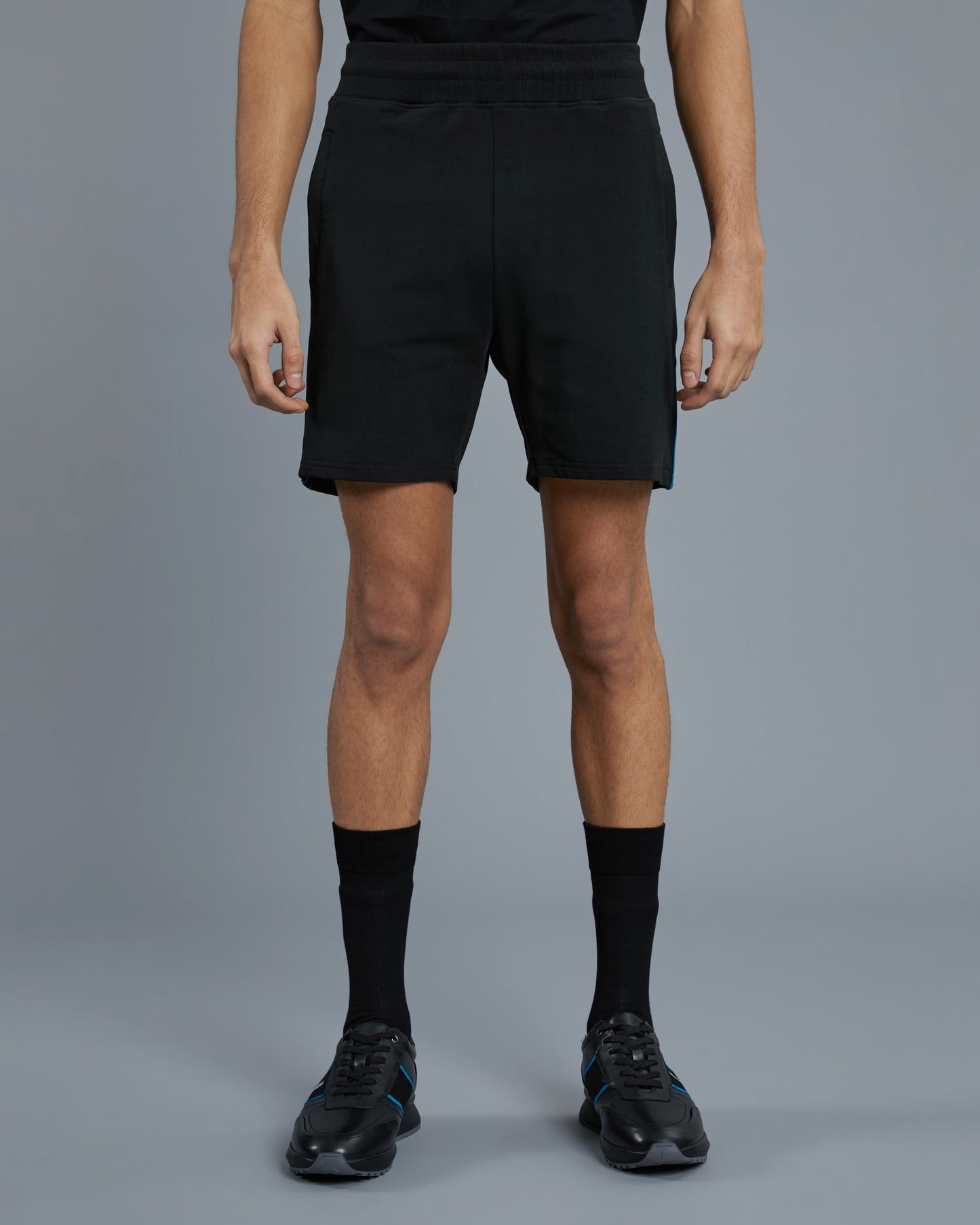 Contrasting Brand Tape Track Shorts