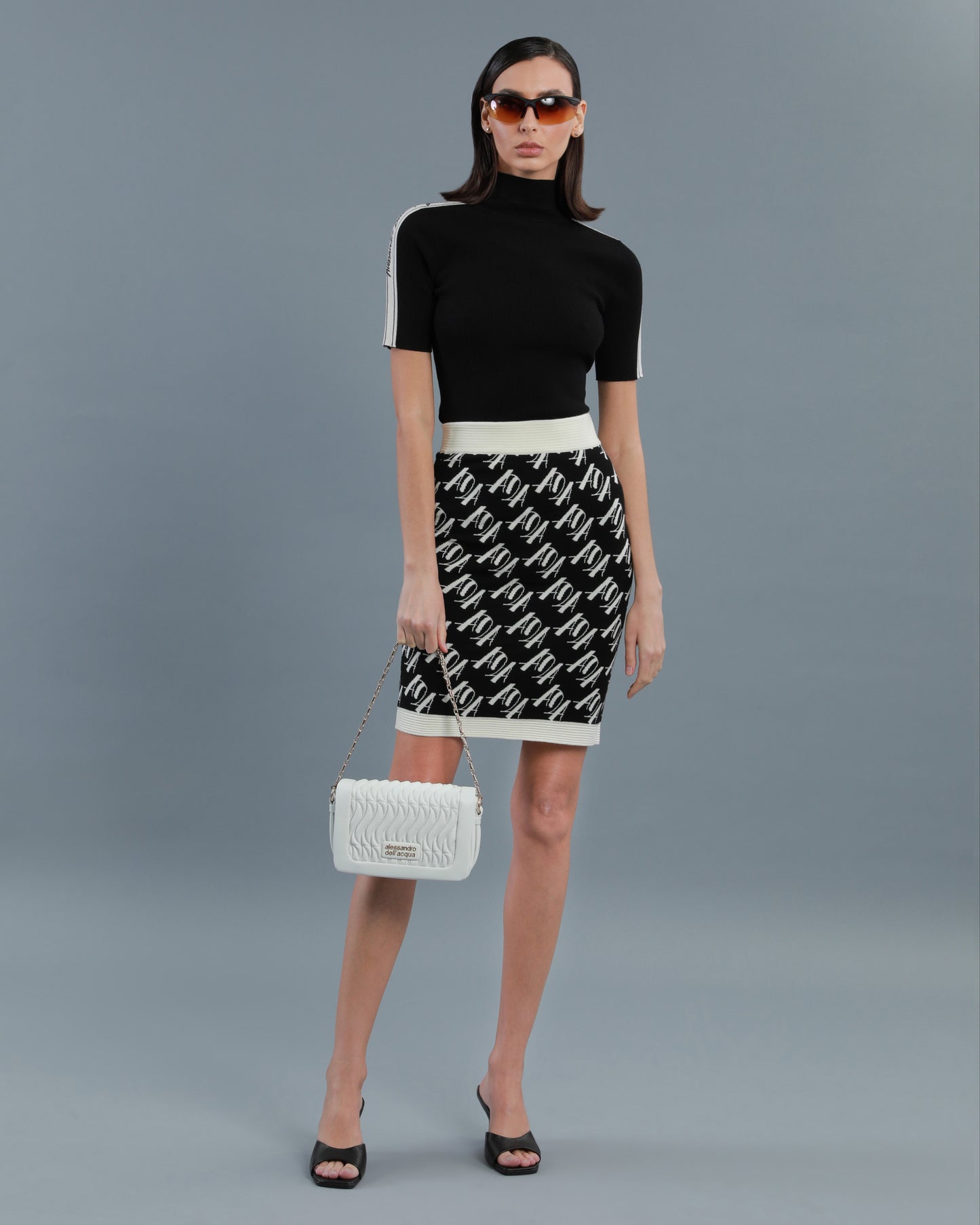 Knitted Turtle Neck Top