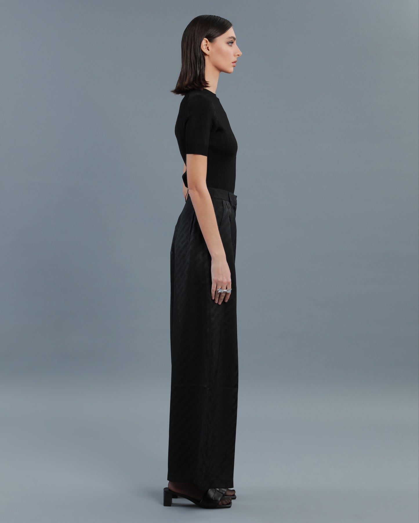 Jacquard-Knit Top