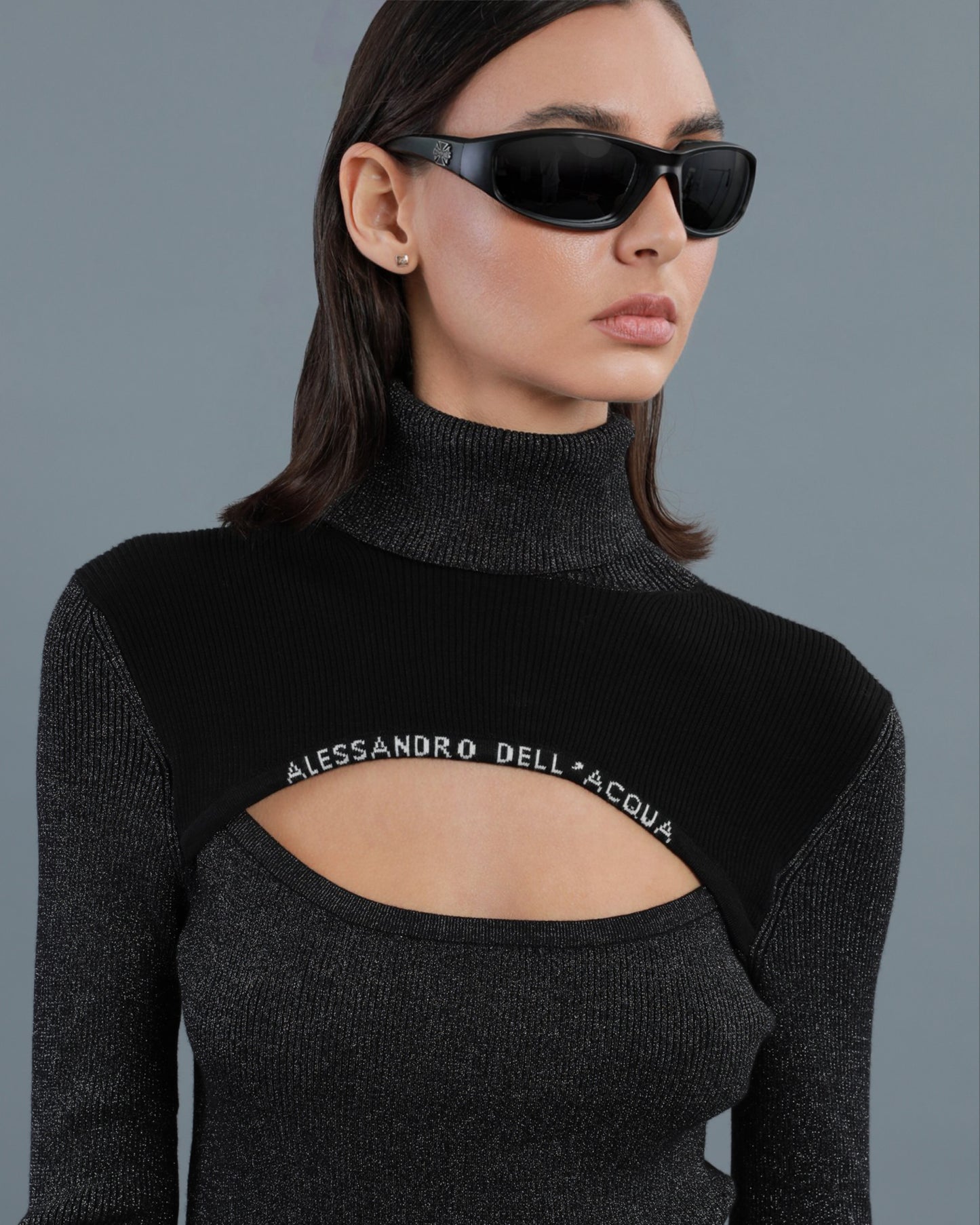 Lurex-blend Cut-out Top