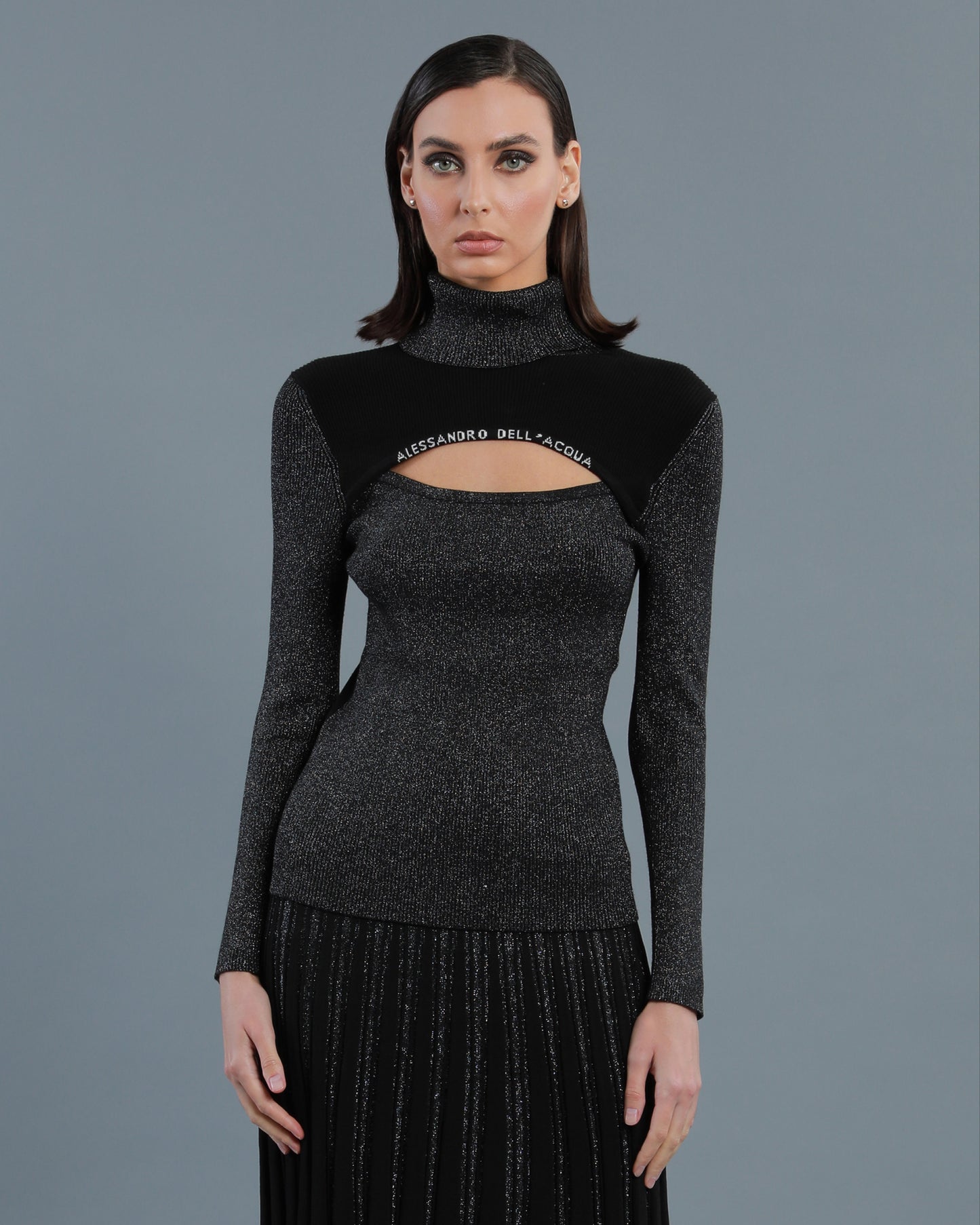 Lurex-blend Cut-out Top