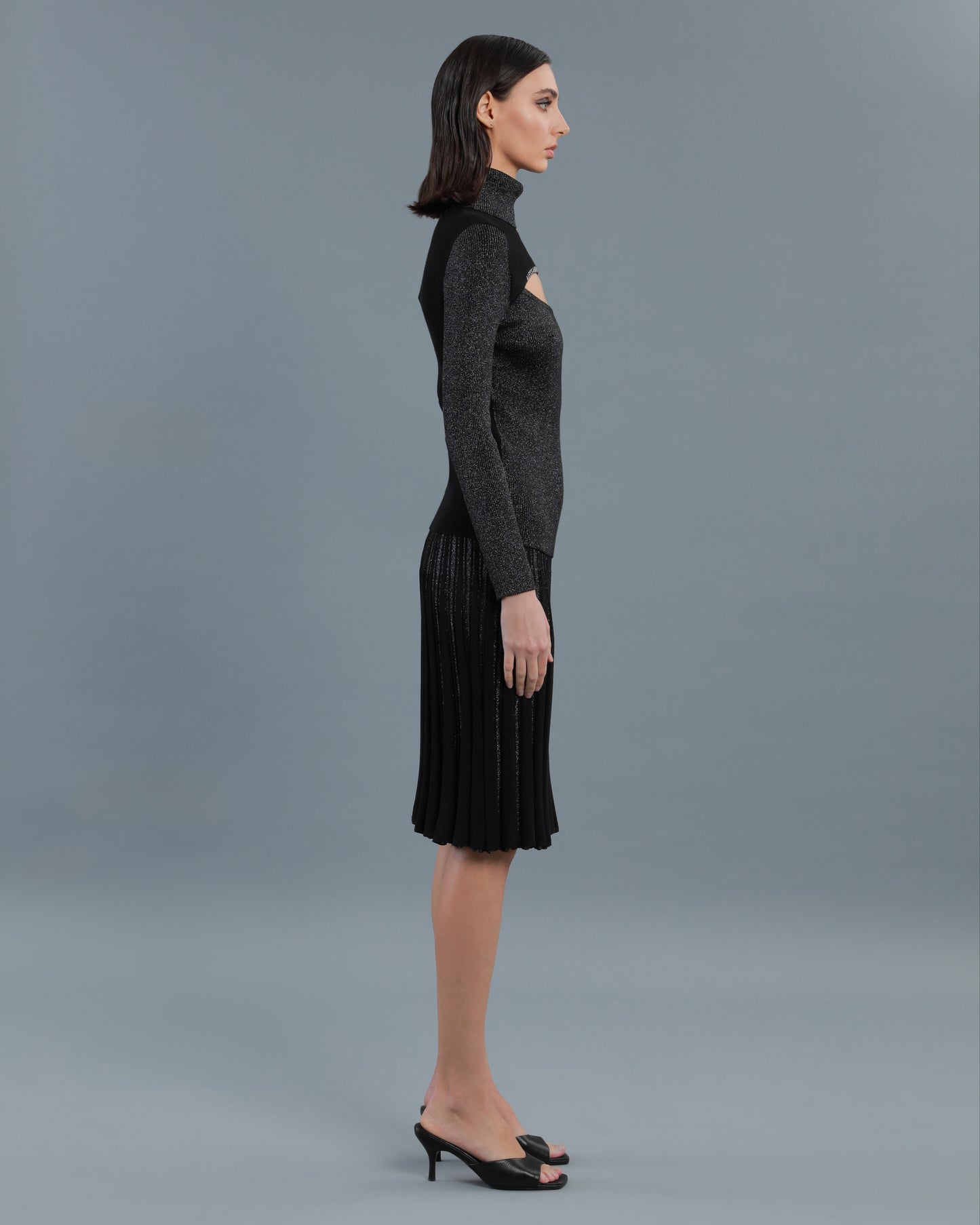 Lurex-blend Cut-out Top