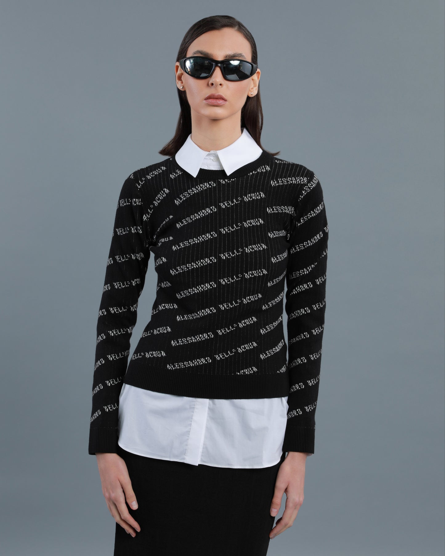 All-Over Logo Sweater