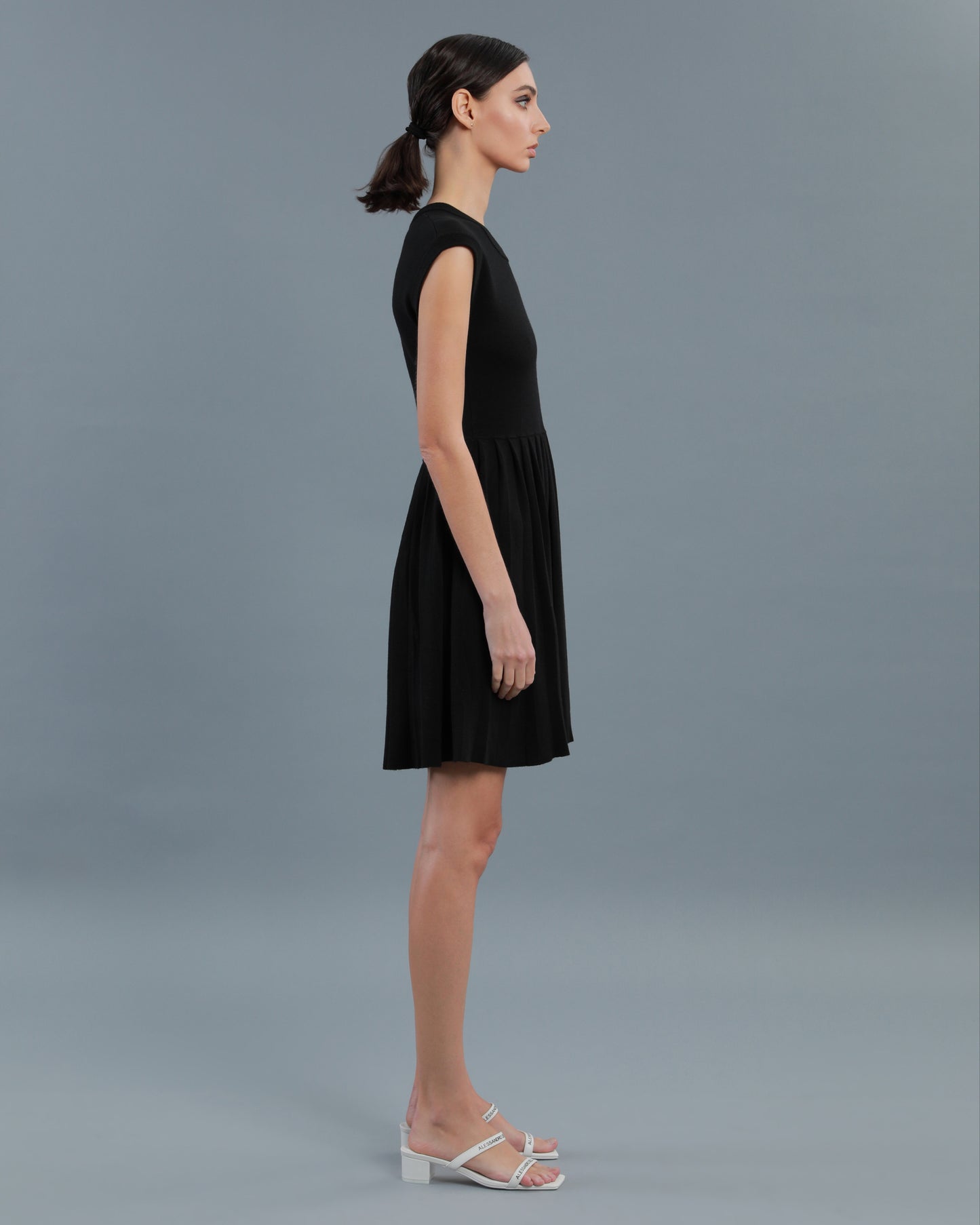 Logo Tape Knitted Dress