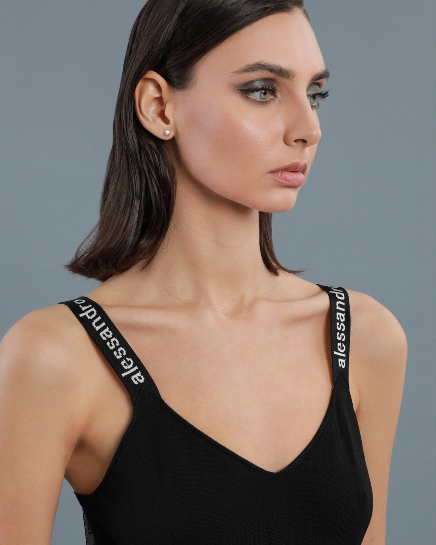 Logo Band Midi Dress