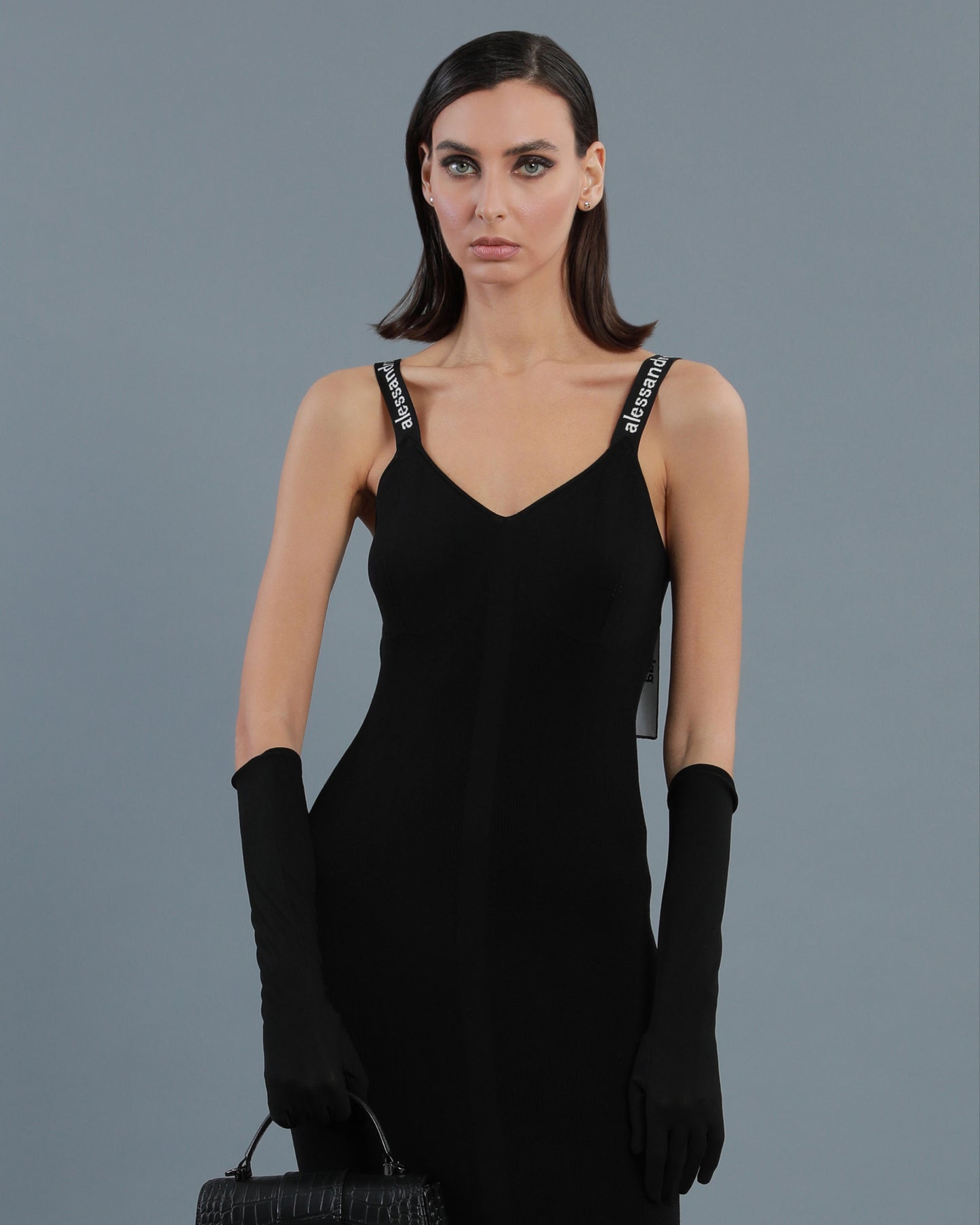 Logo Band Midi Dress
