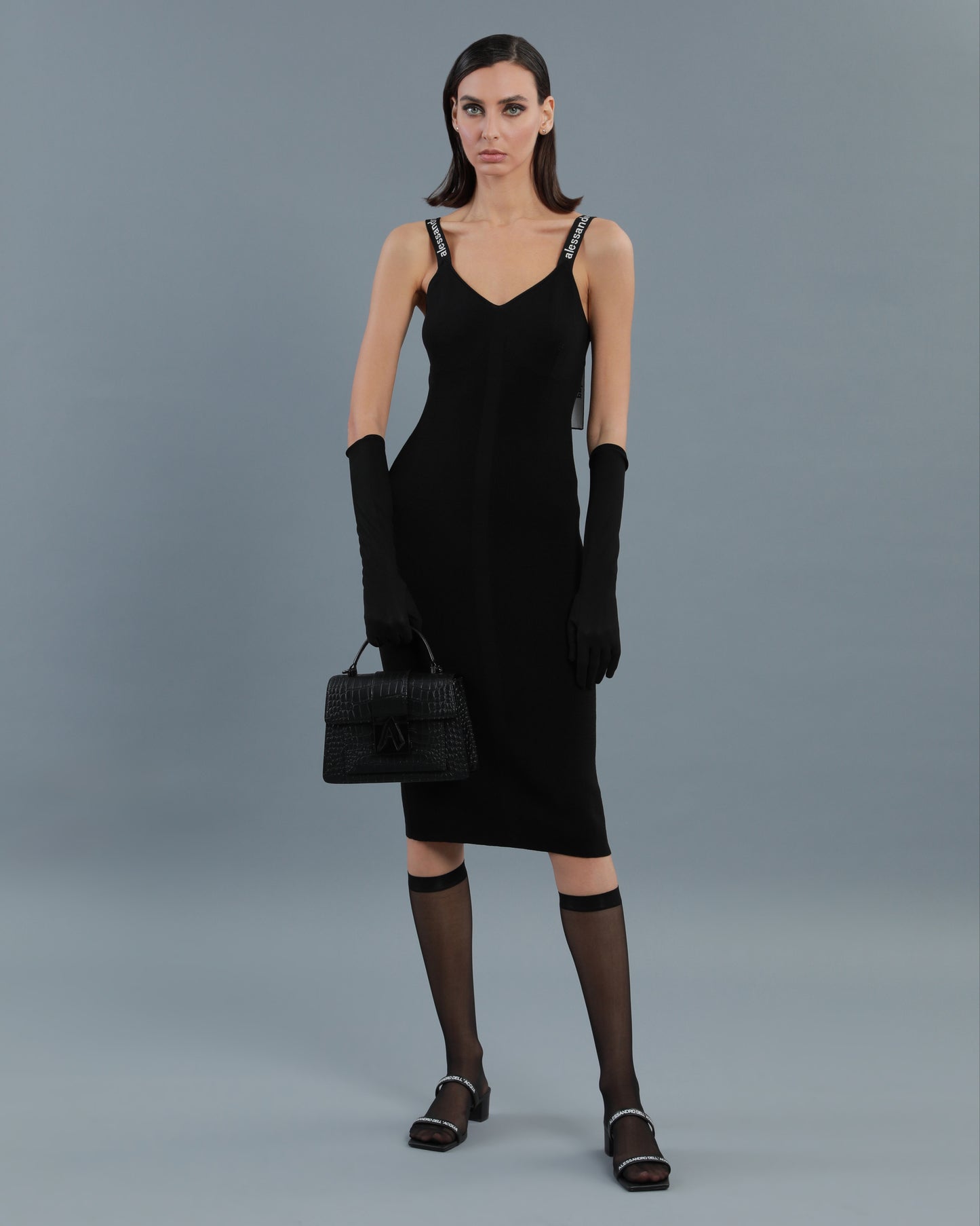Logo Band Midi Dress
