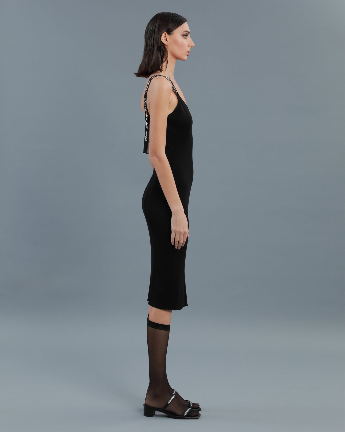 Logo Band Midi Dress