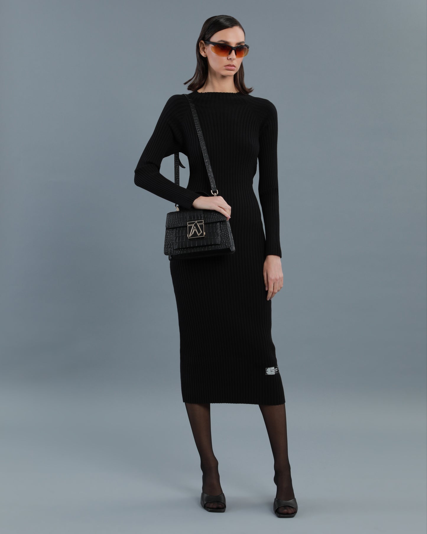 Cut-Out Knitted Dress