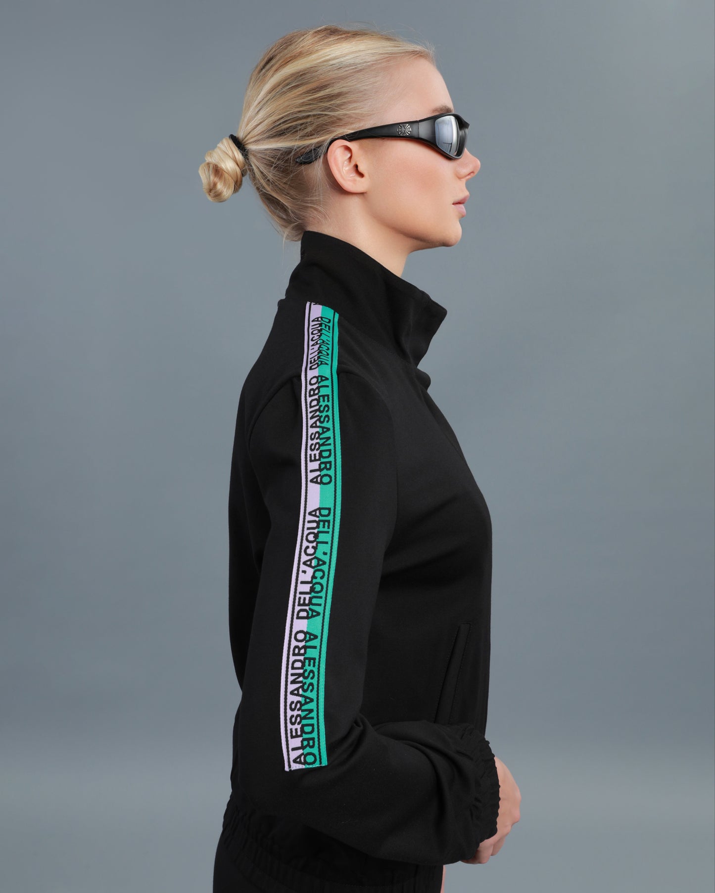 Bi-Color Logo Tape Tracksuit Set