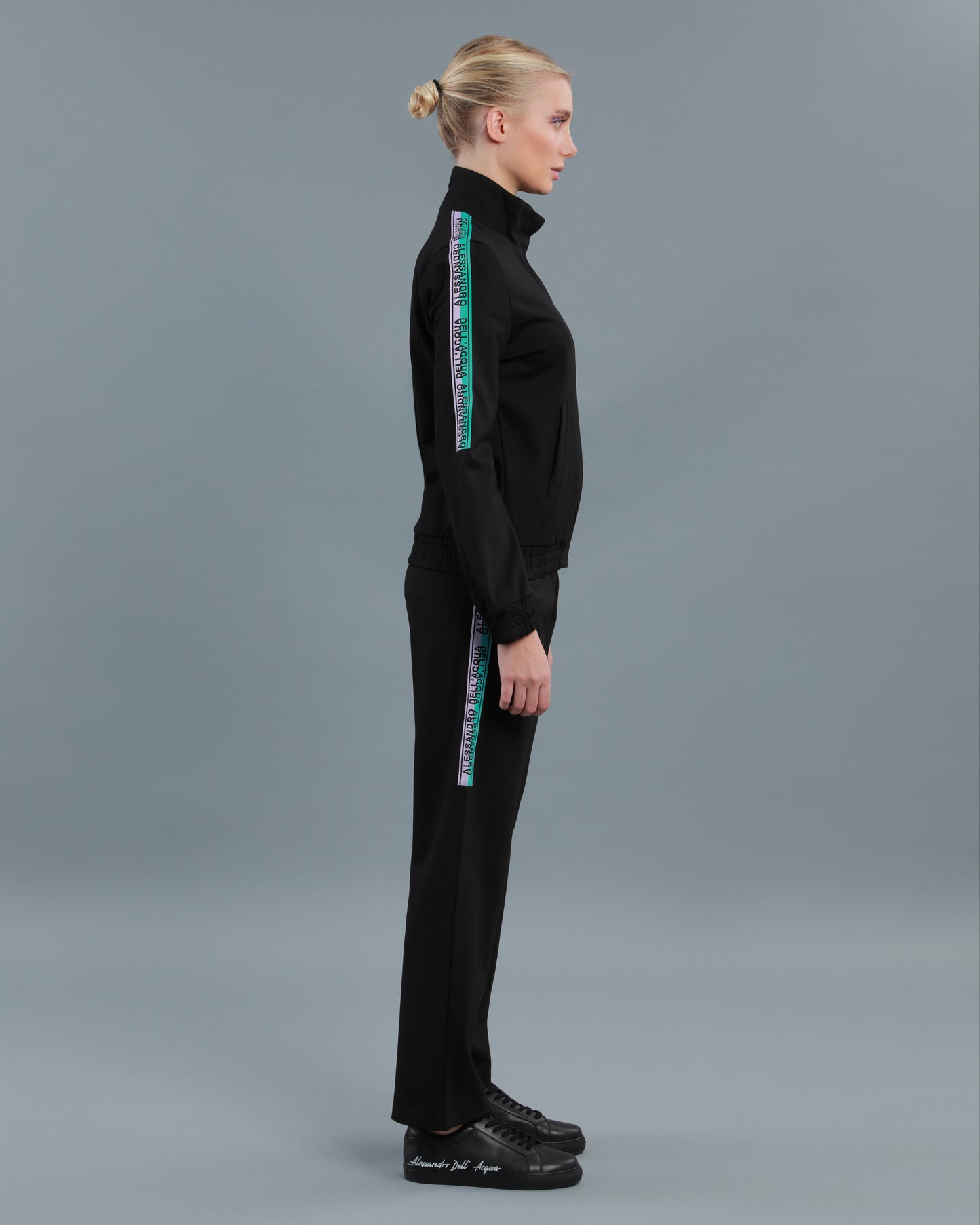 Bi-Color Logo Tape Tracksuit Set