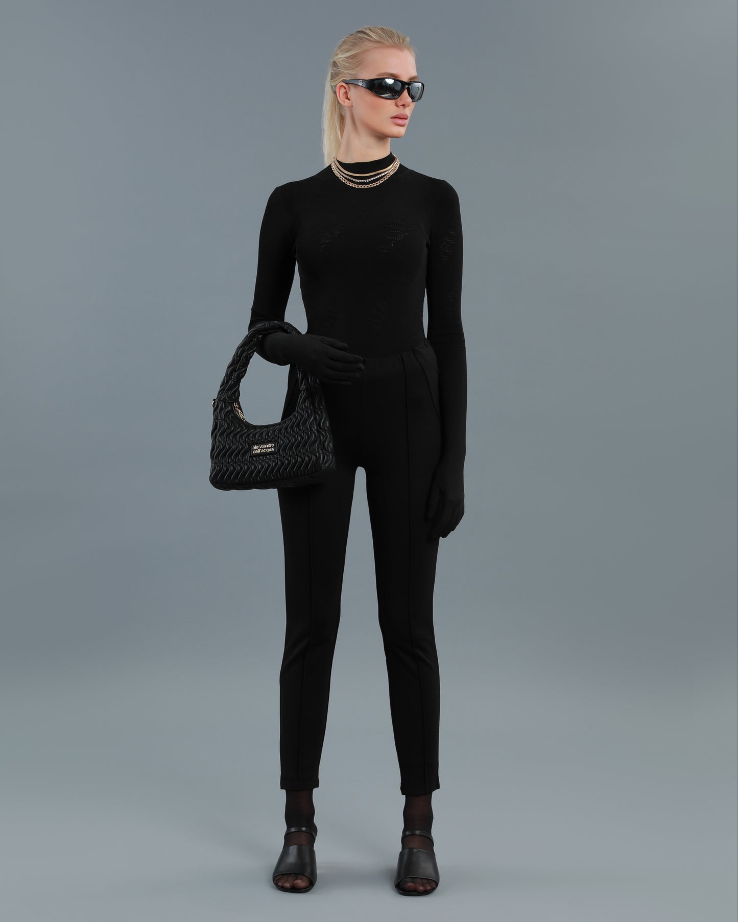 Logo Patch Panelled Leggings