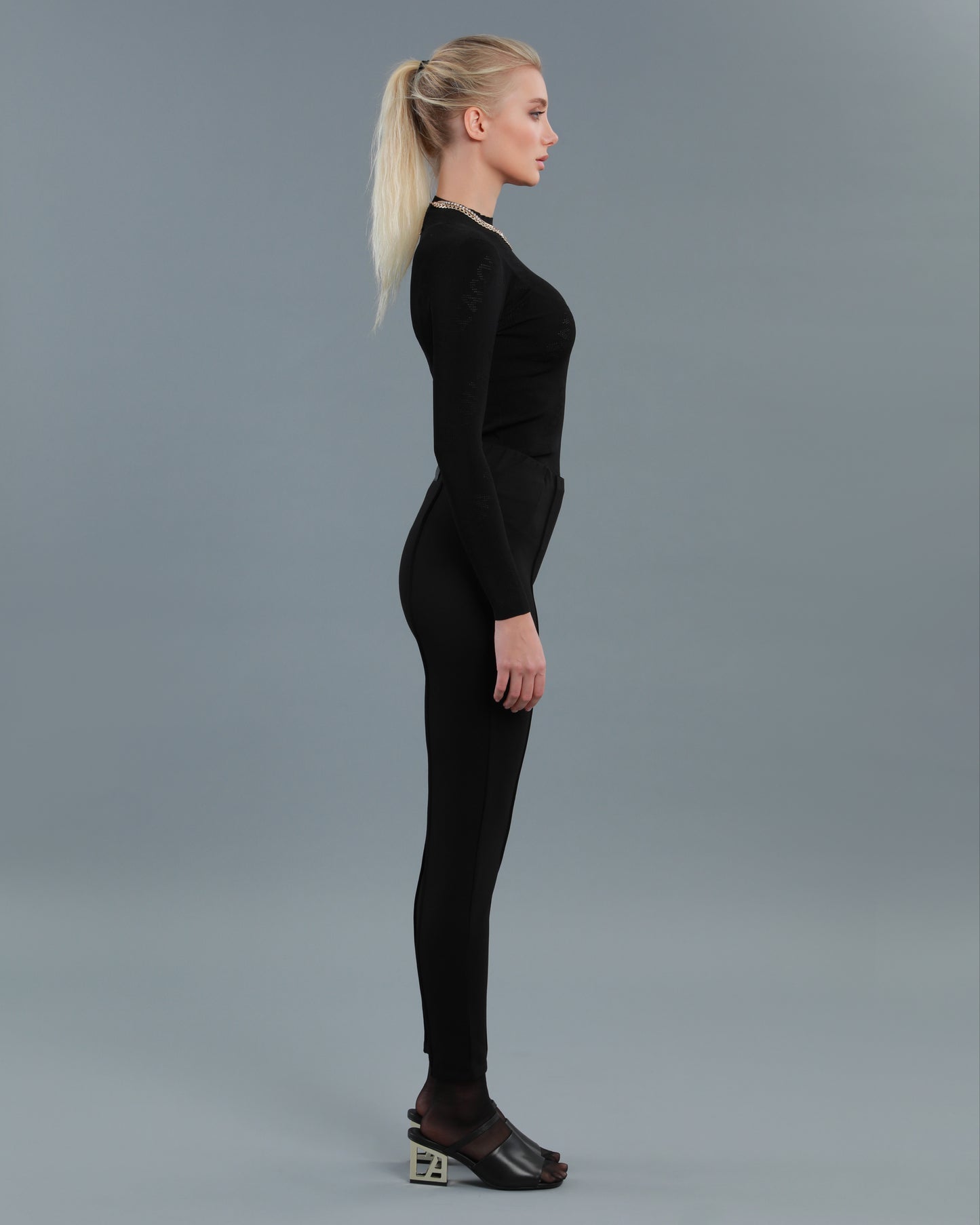 Logo Patch Panelled Leggings