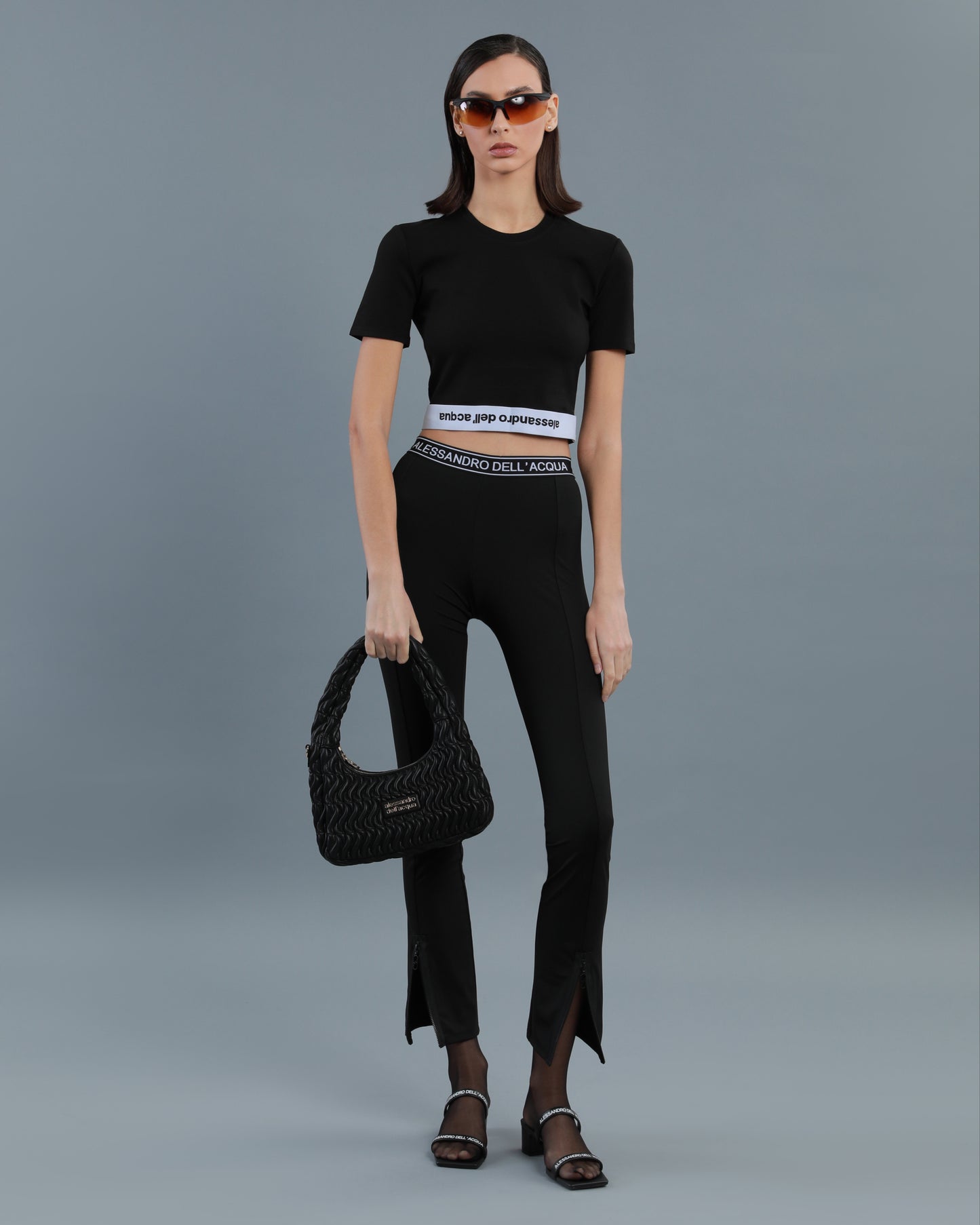 Logo Band Cropped T-Shirt