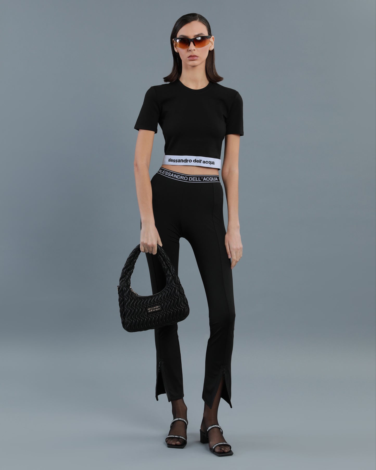 Logo Band Cropped T-Shirt