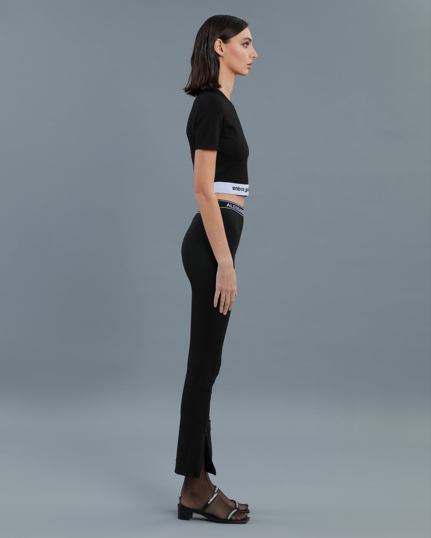 Logo Band Cropped T-Shirt
